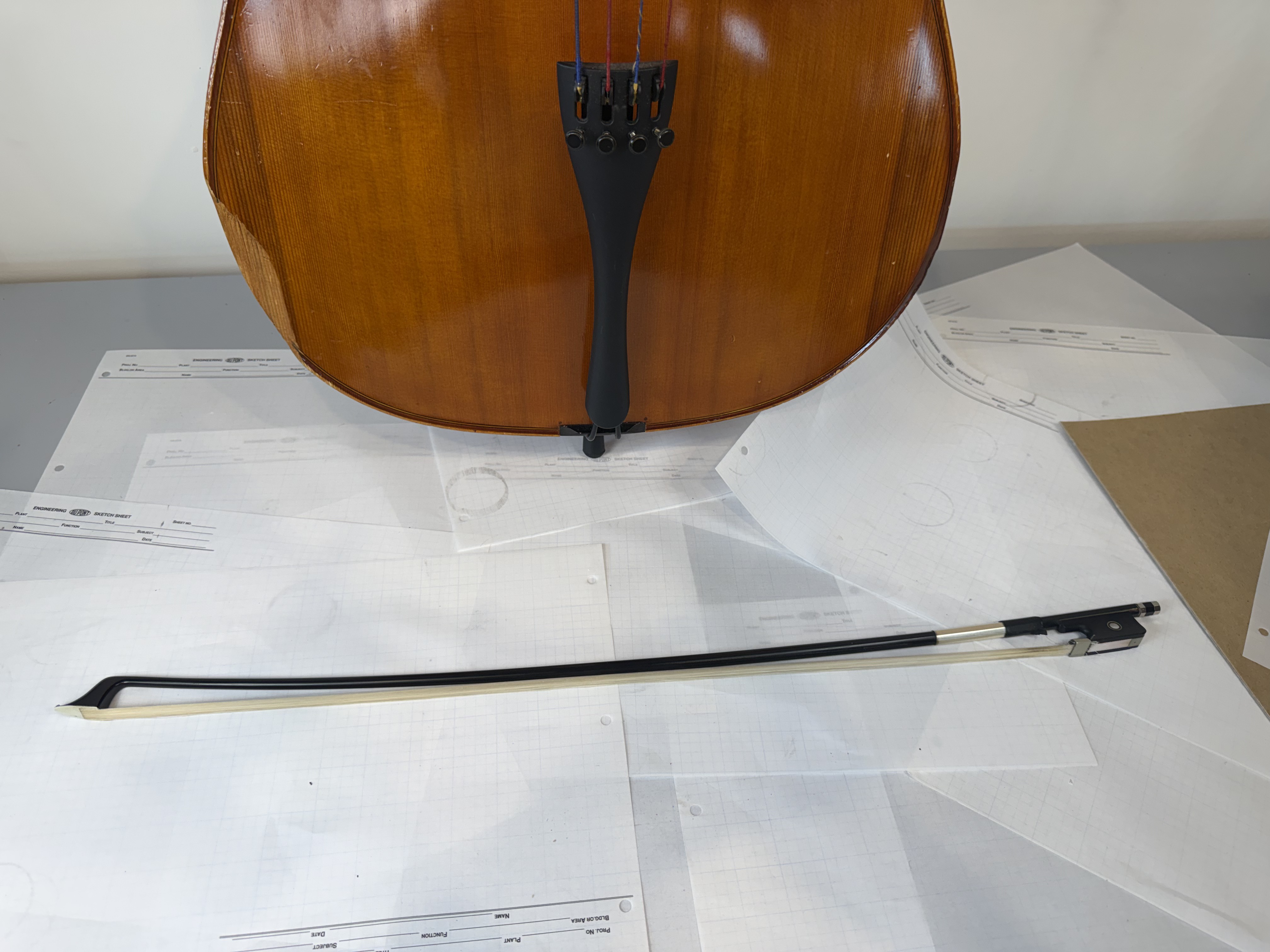 Strobel MC-100 4/4 Full Size Cello — Eastman Strings 2008, Carbon Bow
