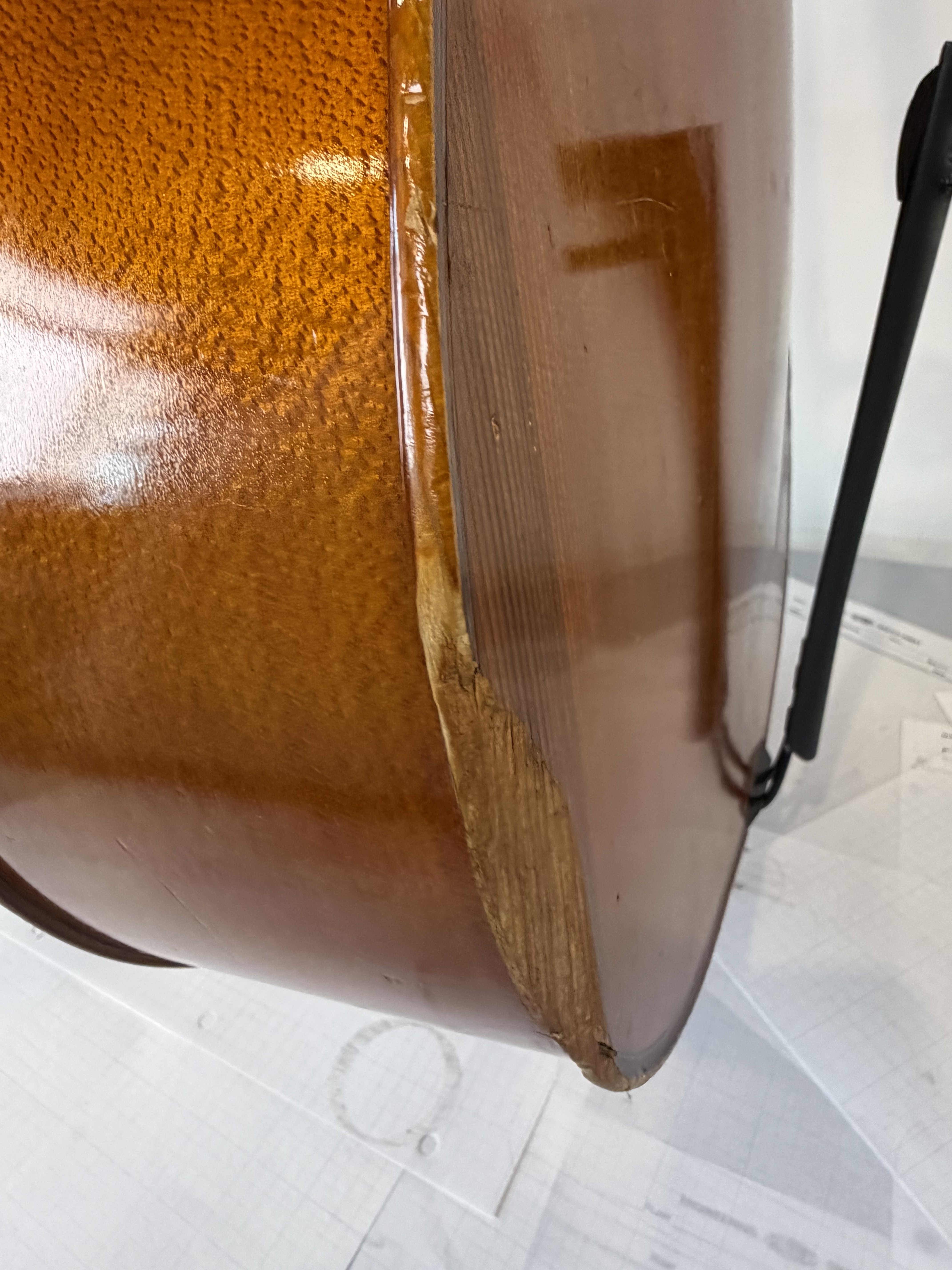 Strobel MC-100 4/4 Full Size Cello — Eastman Strings 2008, Carbon Bow