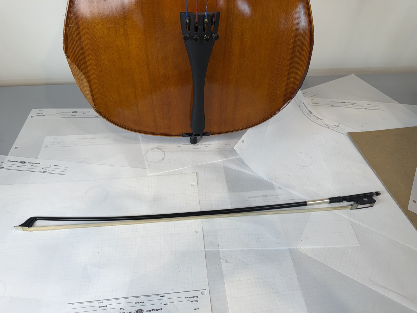 Strobel MC-100 4/4 Full Size Cello — Eastman Strings 2008, Carbon Bow