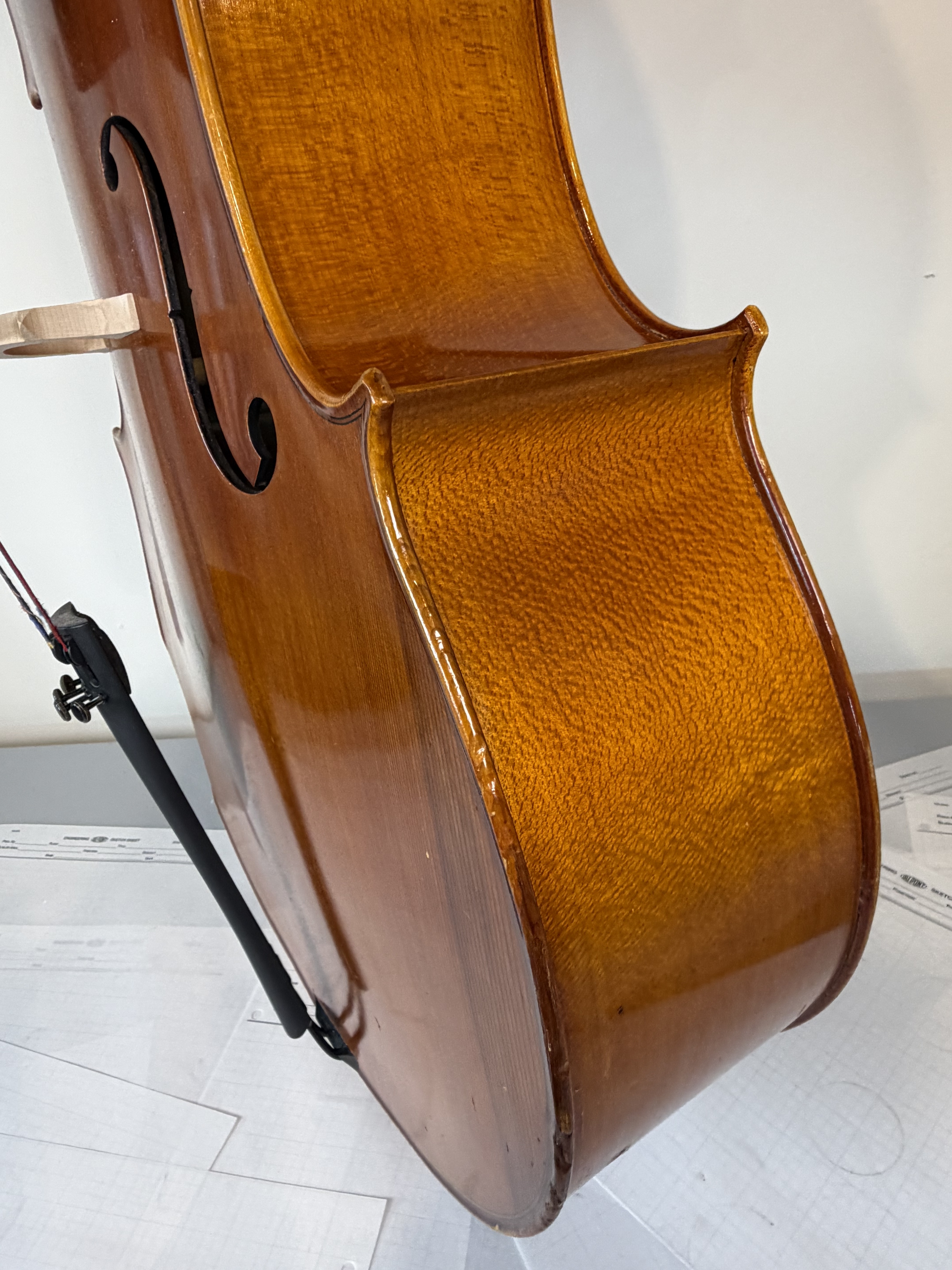 Strobel MC-100 4/4 Full Size Cello — Eastman Strings 2008, Carbon Bow