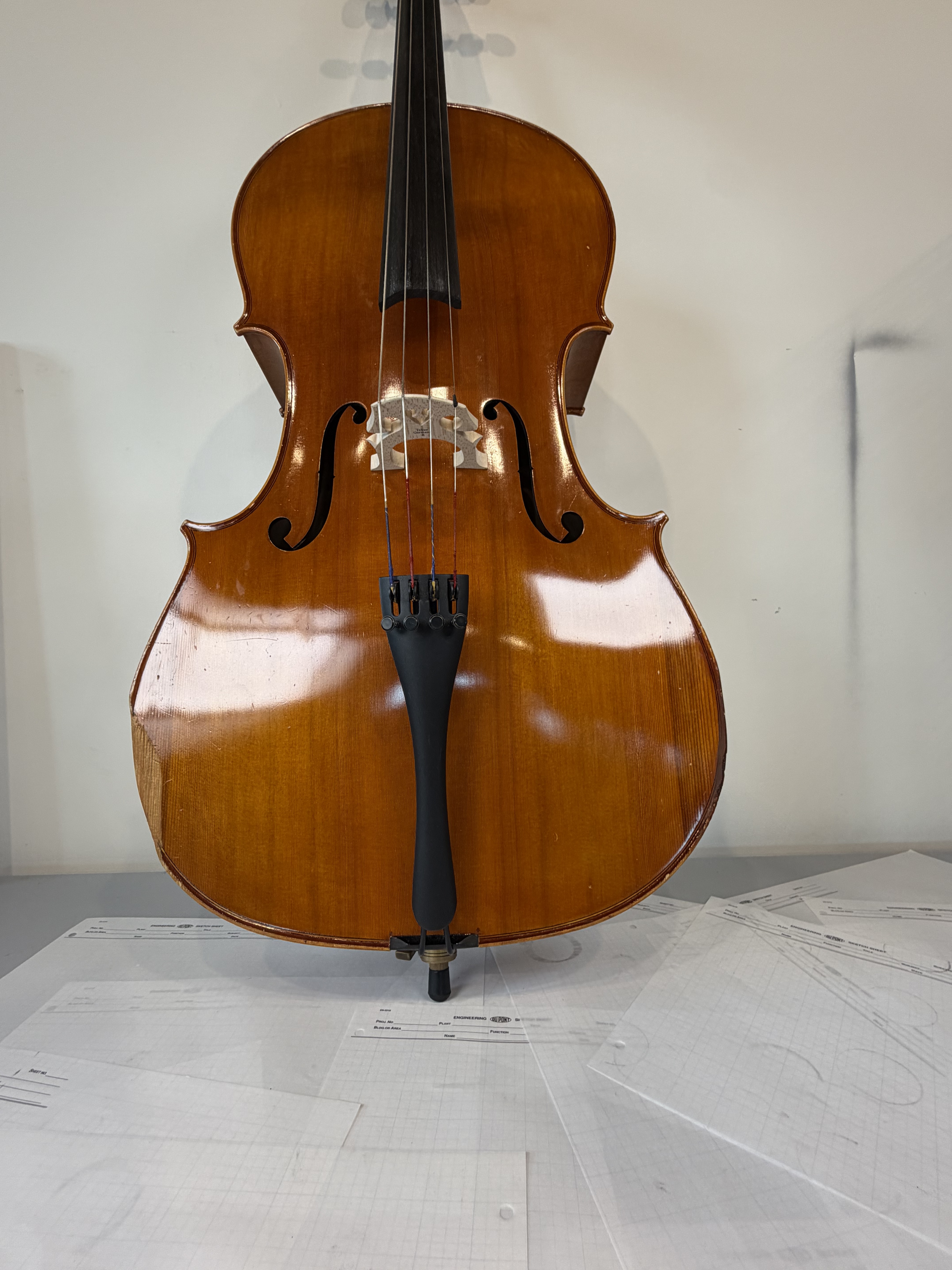 Strobel MC-100 4/4 Full Size Cello — Eastman Strings 2008, Carbon Bow