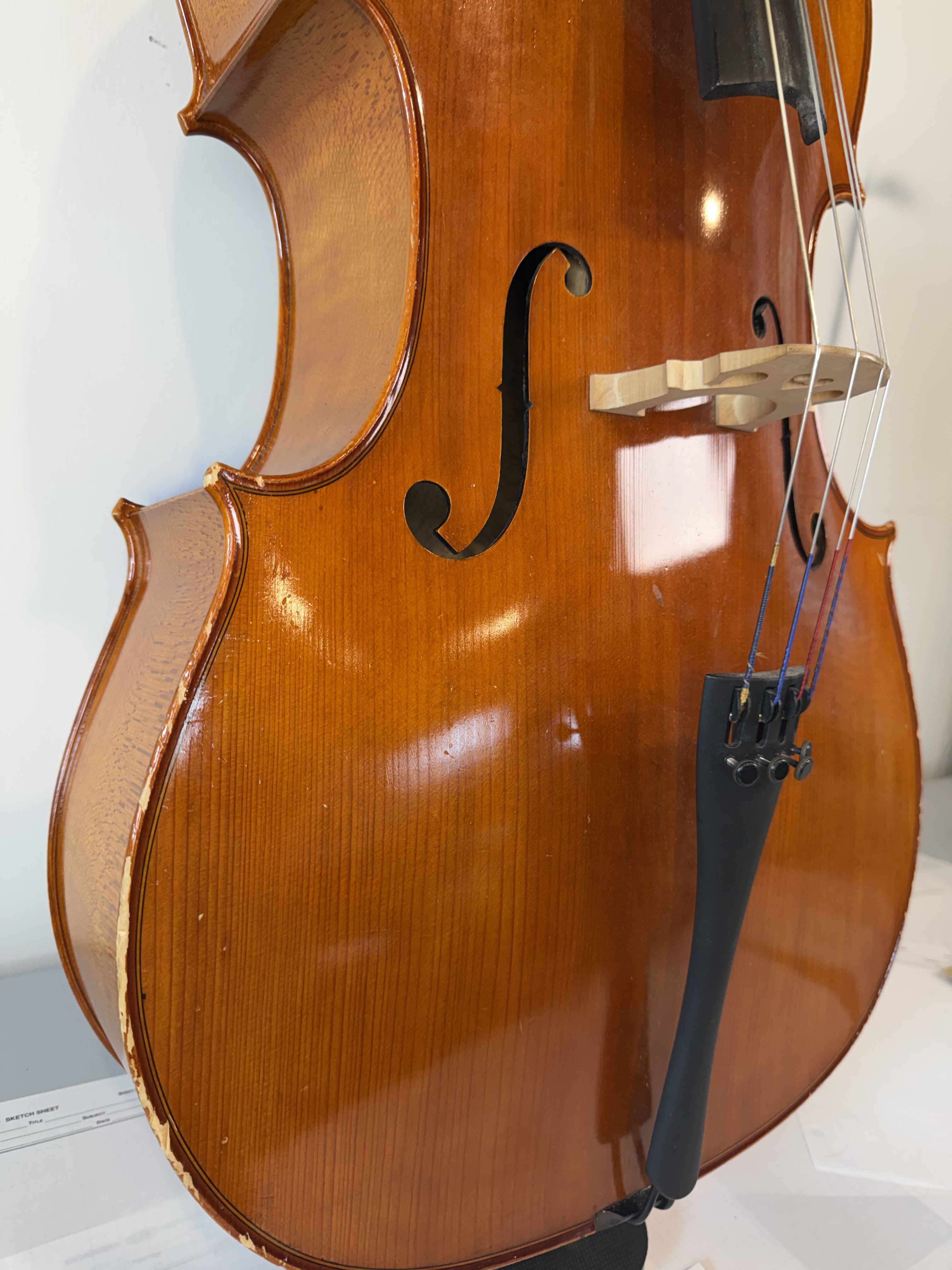 Strobel MC-100 4/4 Full Size Cello — Eastman Strings, 2008, Bow + Bag