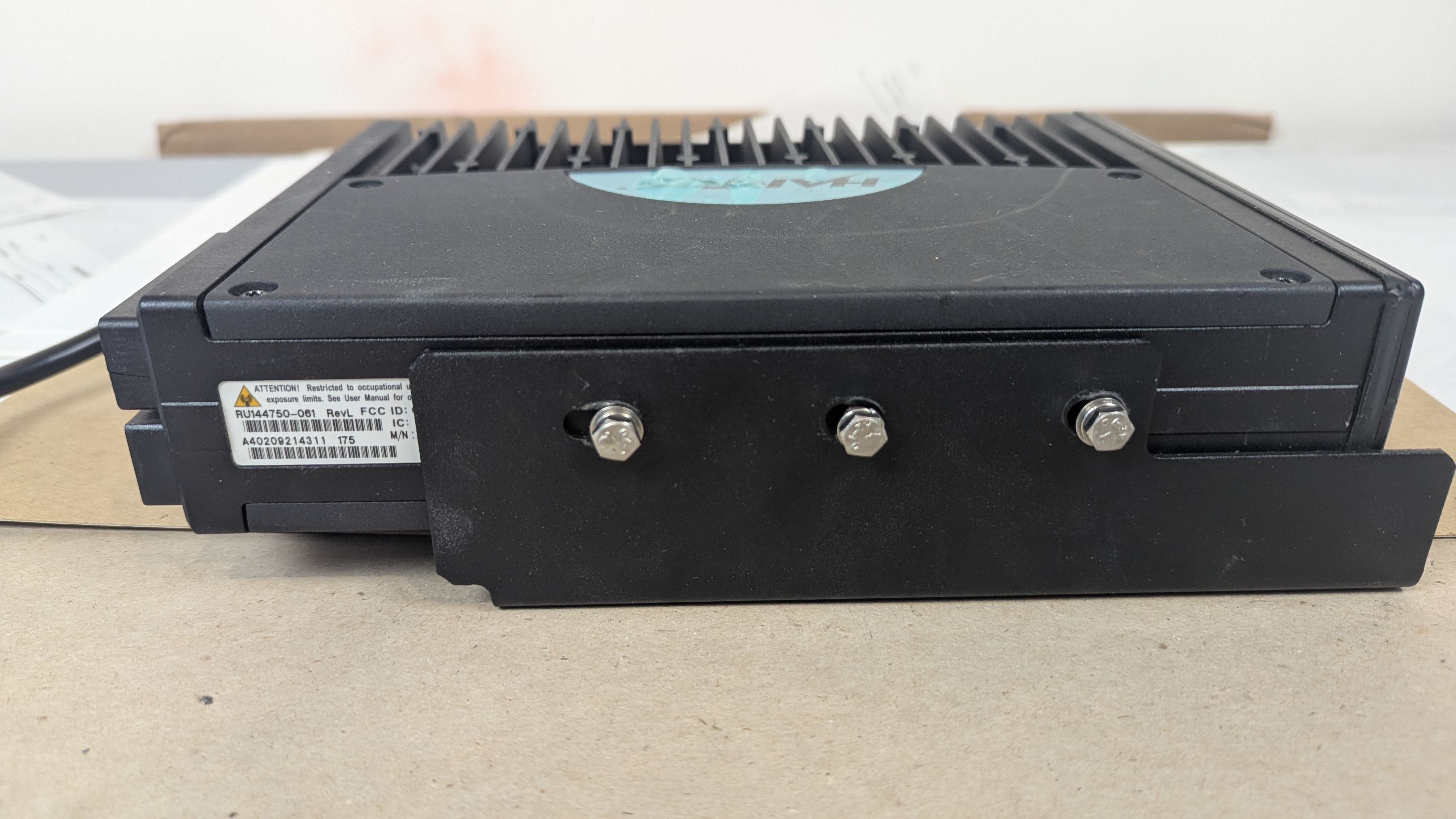 Harris XG-75M M7300 800MHz Mobile Radio Deck Control Head Hand Mic Speaker Set