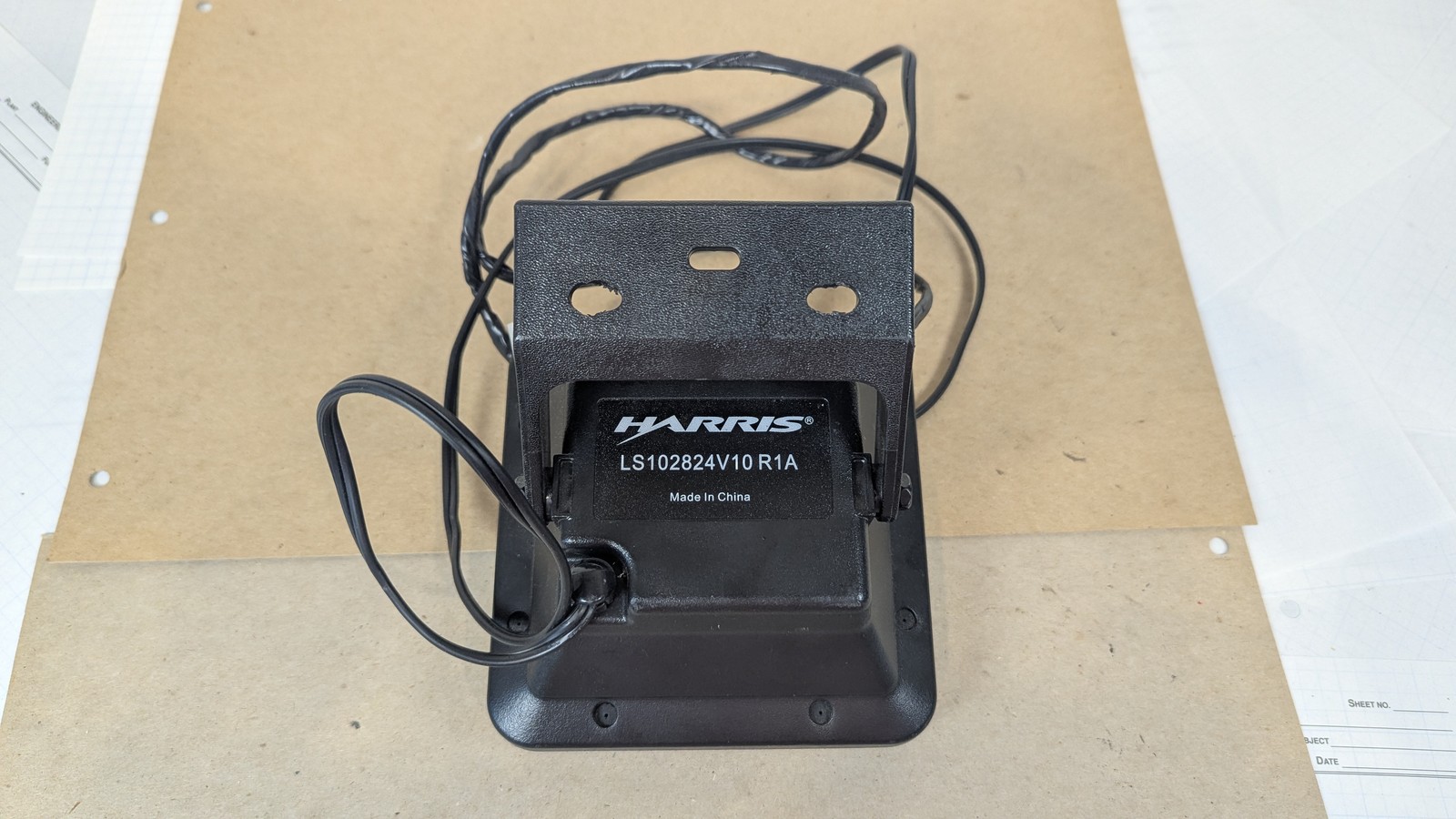 Harris XG-75M M7300 800MHz Mobile Radio Deck Control Head Hand Mic Speaker Set