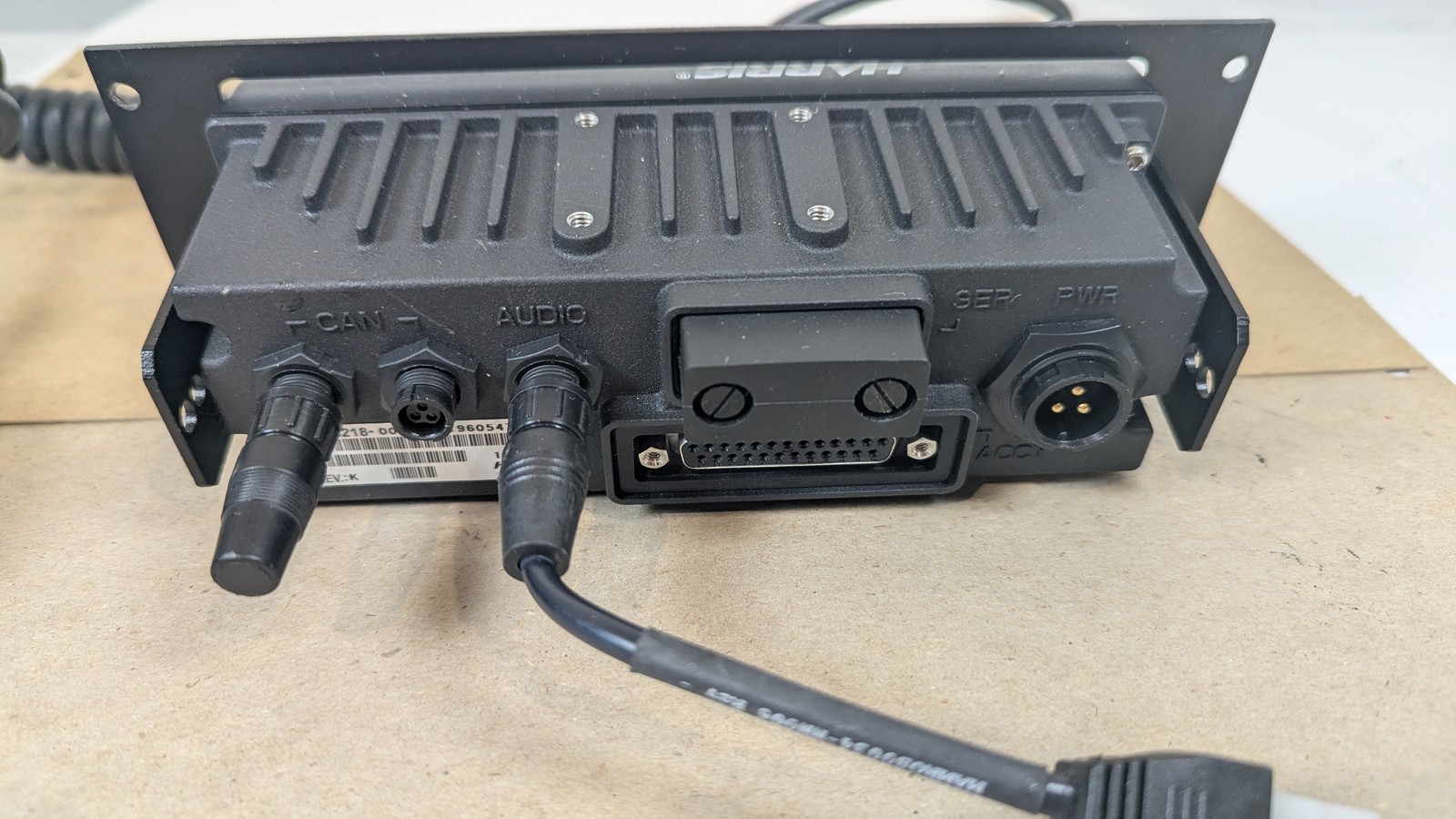 Harris XG-75M M7300 800MHz Mobile Radio Deck Control Head Hand Mic Speaker Set