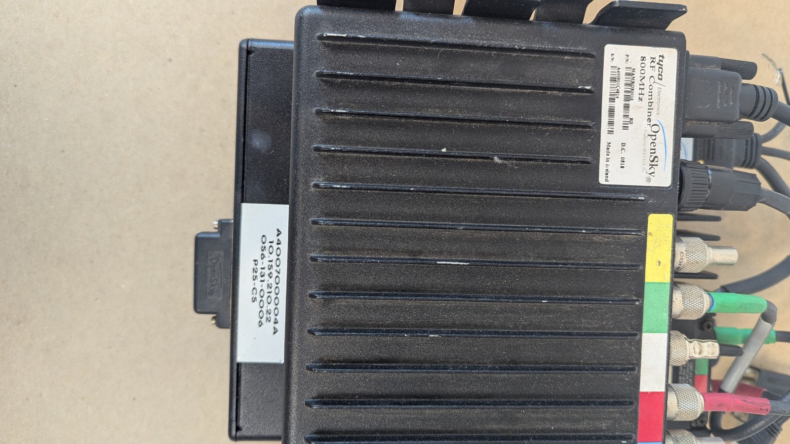Tyco M/A-COM OpenSky M803 800MHz Vehicular Repeater Base RF Combiner CH-103 Head