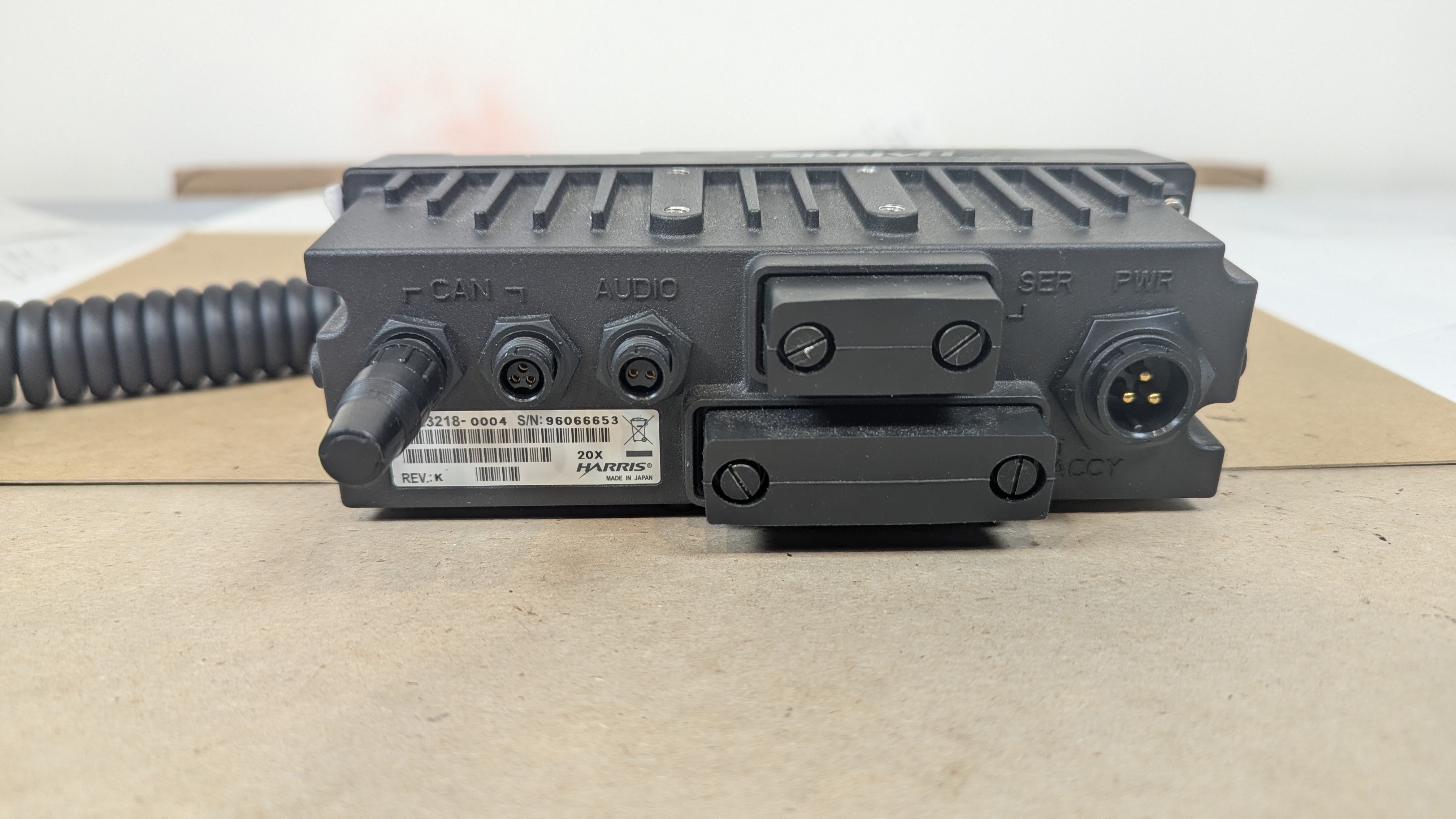 Harris XG-75M M7300 M5300 800MHz Mobile Radio Kit + Control Head Mic Speaker
