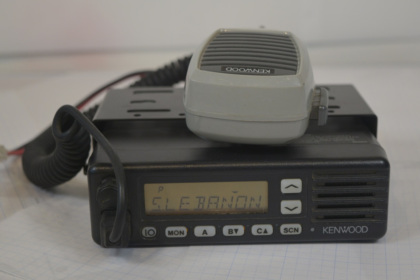Kenwood TK-6110-2 Low Band 35-50 MHz 70W Mobile Radio + Mic + Bracket RX Tested