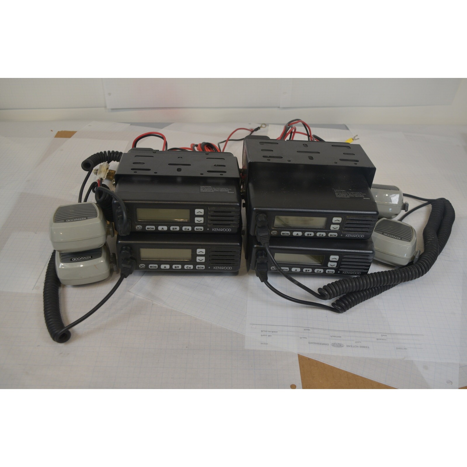 Kenwood TK-6110-2 Low Band 35-50 MHz 70W Mobile Radio + Mic + Bracket RX Tested