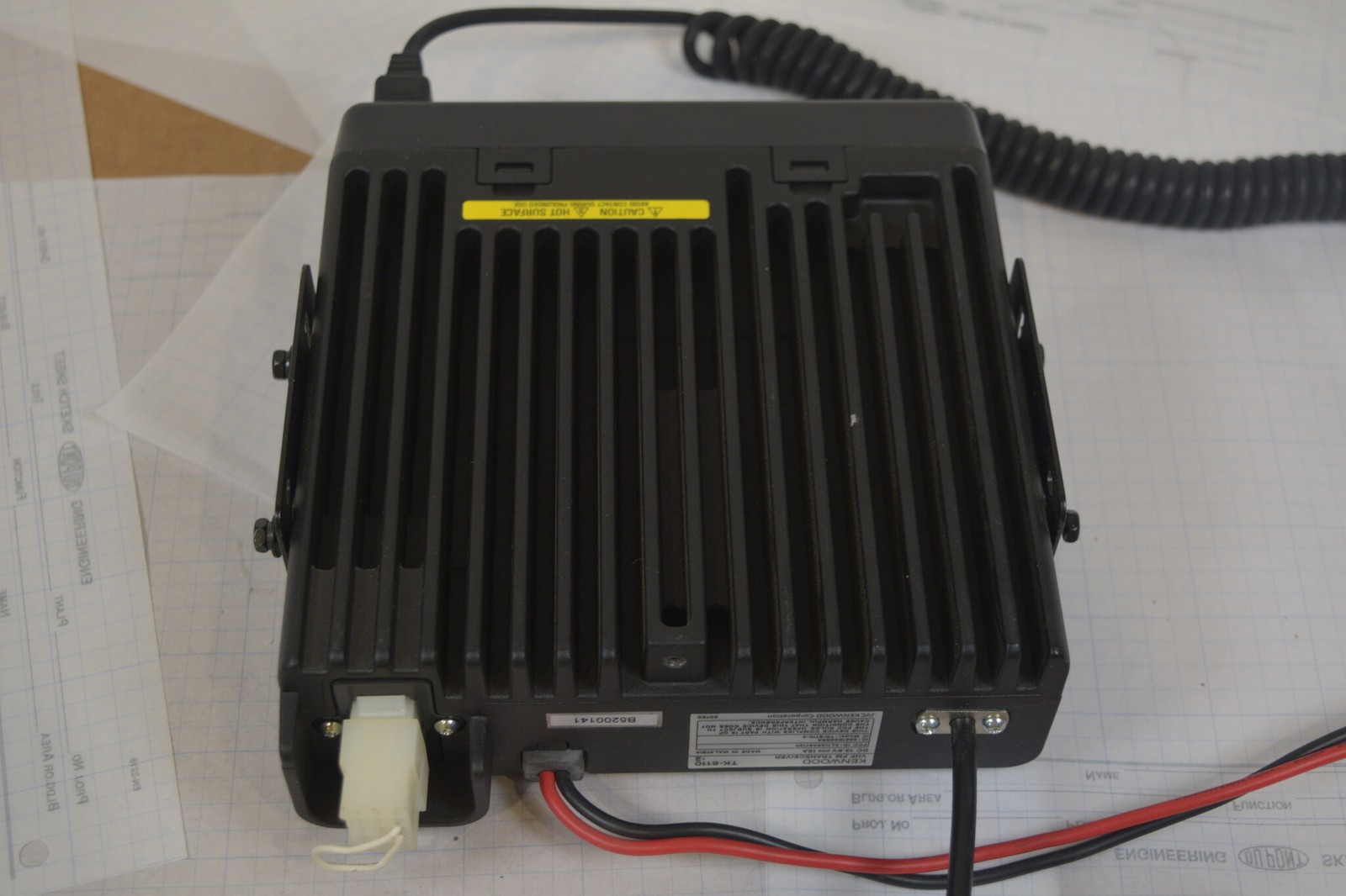 Kenwood TK-6110-2 Low Band 35-50 MHz 70W Mobile Radio + Mic + Bracket RX Tested