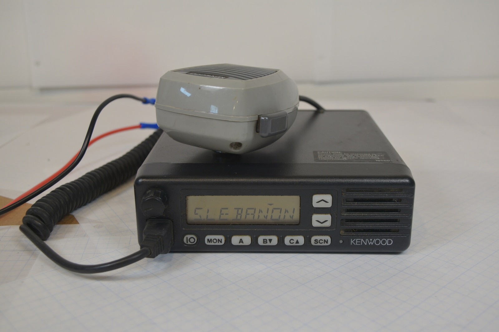 Kenwood TK-6110-2 Low Band 35-50 MHz 70W Mobile Radio + Mic + DC Cable RX Tested