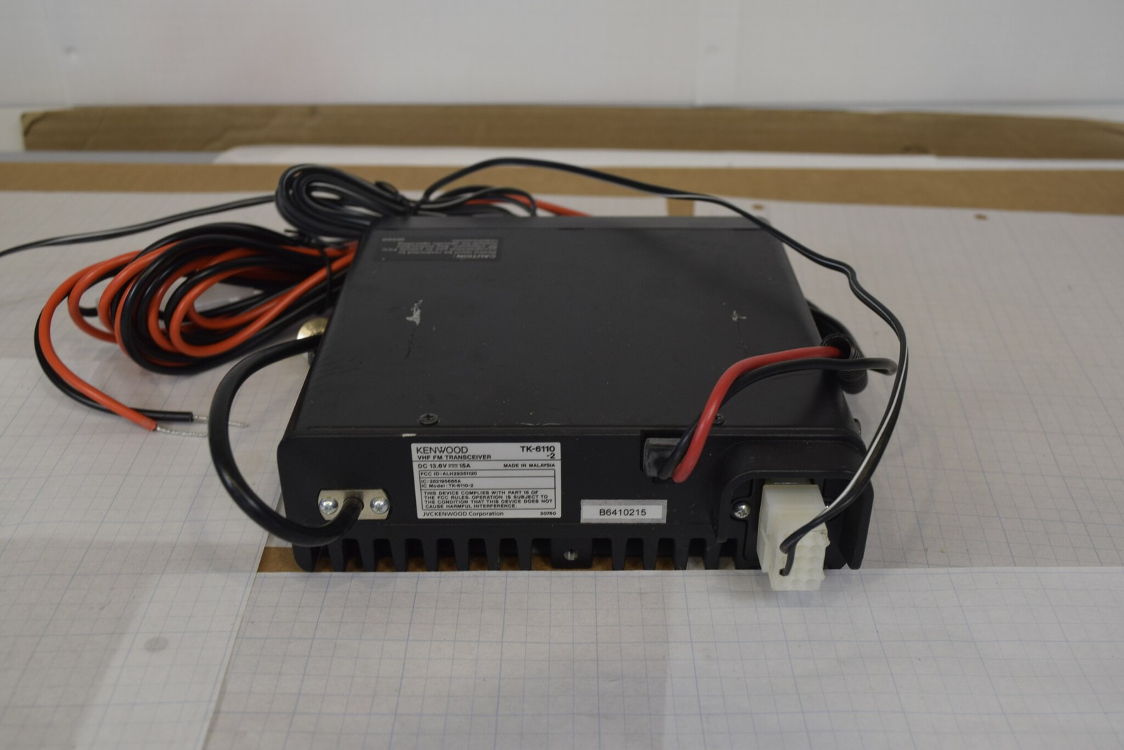 Kenwood TK-6110-2 Low Band 35-50 MHz 70W Mobile Radio + KES-5 Speaker + KMC-35