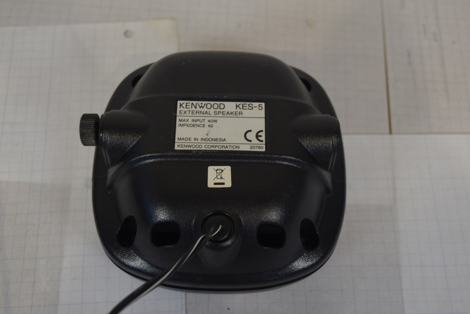 Kenwood TK-6110-2 Low Band 35-50 MHz 70W Mobile Radio + KES-5 Speaker + KMC-35