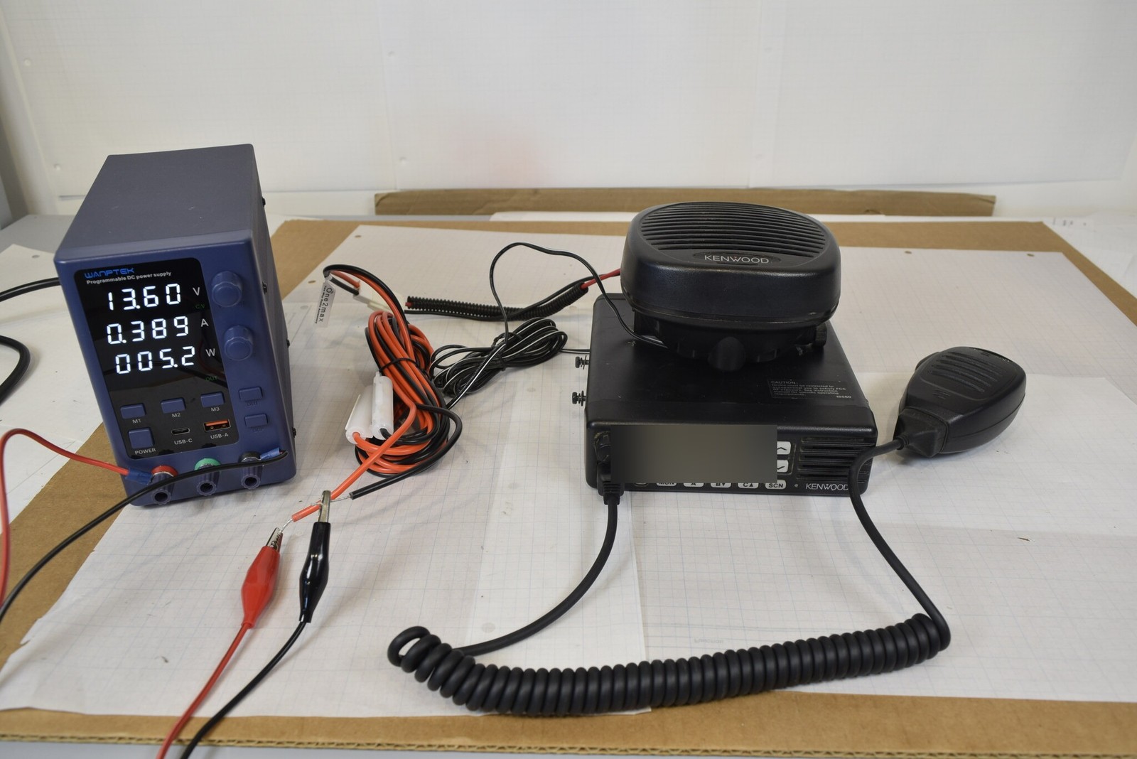 Kenwood TK-6110-2 Low Band 35-50 MHz 70W Mobile Radio + KES-5 Speaker + KMC-35