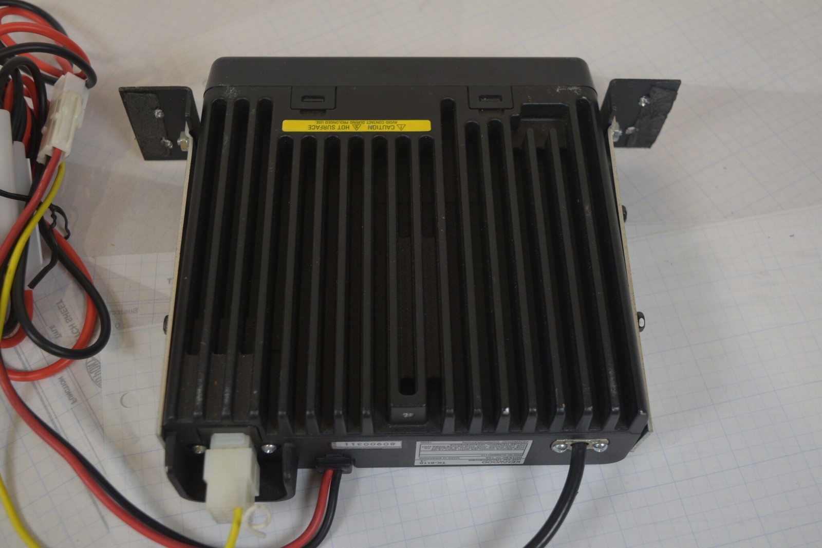 Kenwood TK-6110-1 Low Band 29.7-37 MHz 70W Mobile Radio + Mic - RX Tested