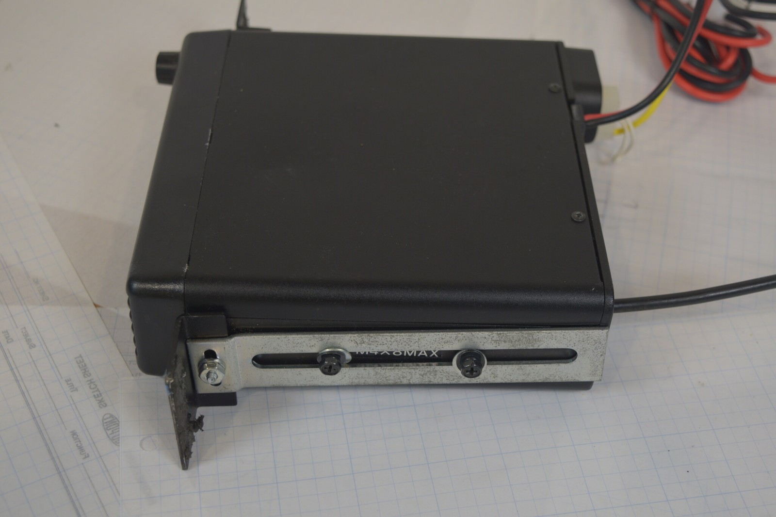 Kenwood TK-6110-1 Low Band 29.7-37 MHz 70W Mobile Radio + Mic - RX Tested