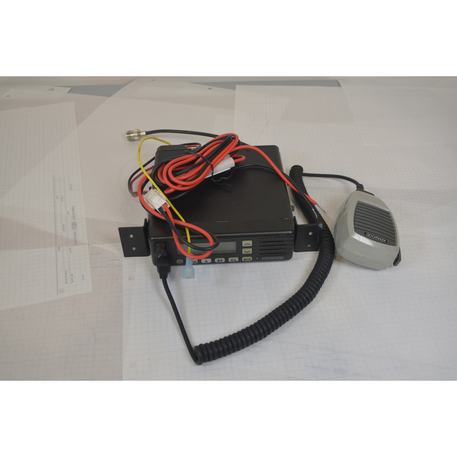Kenwood TK-6110-1 Low Band 29.7-37 MHz 70W Mobile Radio + Mic - RX Tested