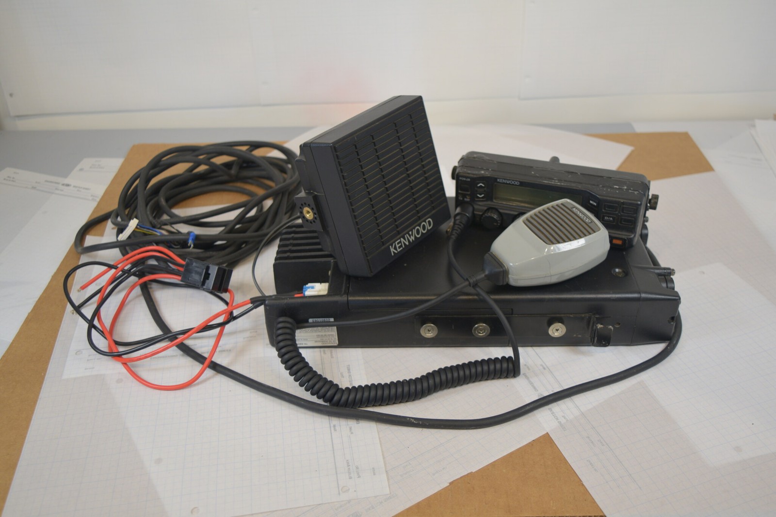 Kenwood TK-690H 110W 35-43 MHz Low Band Remote Mount Radio + KES-4 Speaker