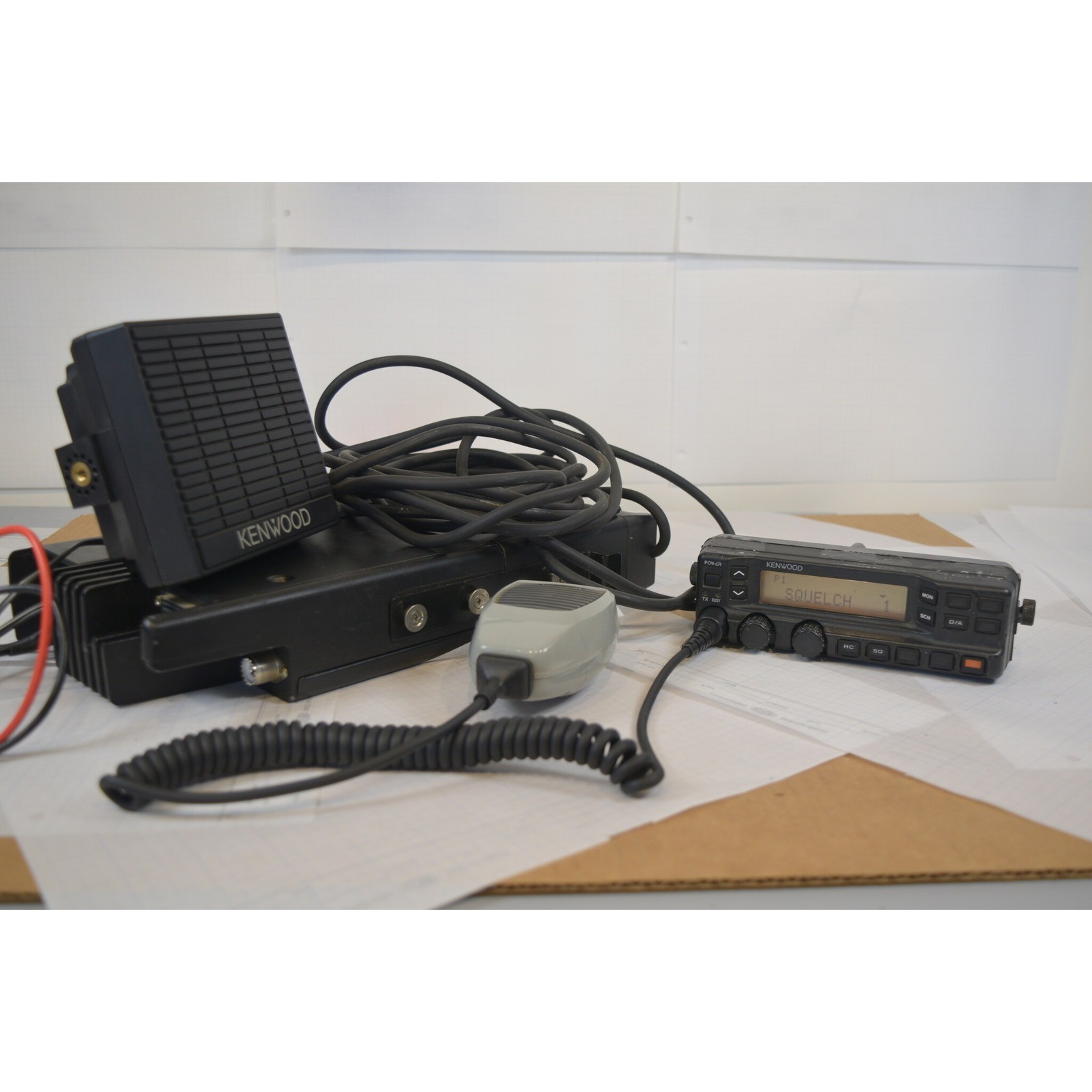 Kenwood TK-690H 110W 35-43 MHz Low Band Remote Mount Radio + KES-4 Speaker