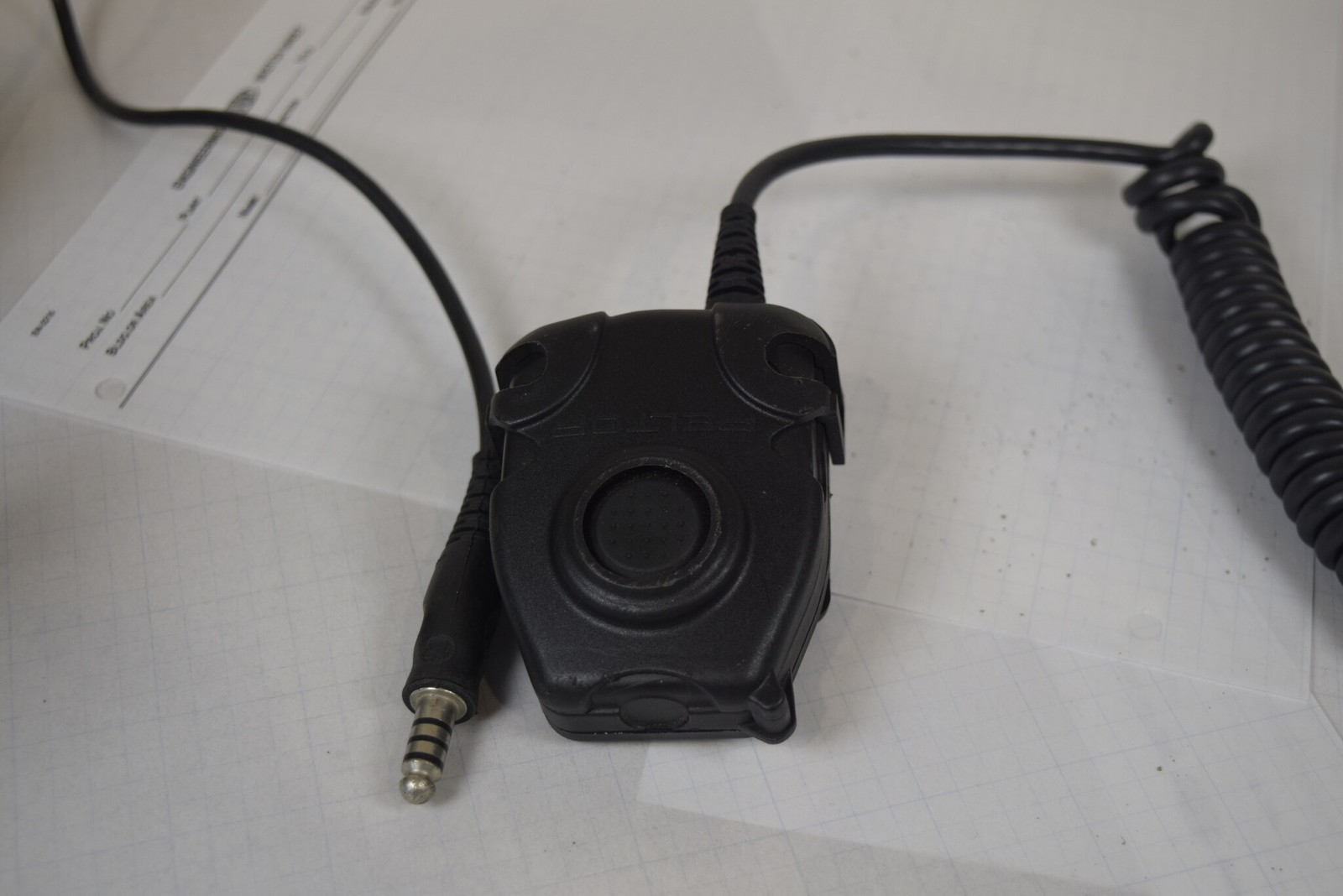 3M Peltor ComTac II MT15H69FB-19 Headset + FL5063-34 Motorola PTT OD Green AS-IS