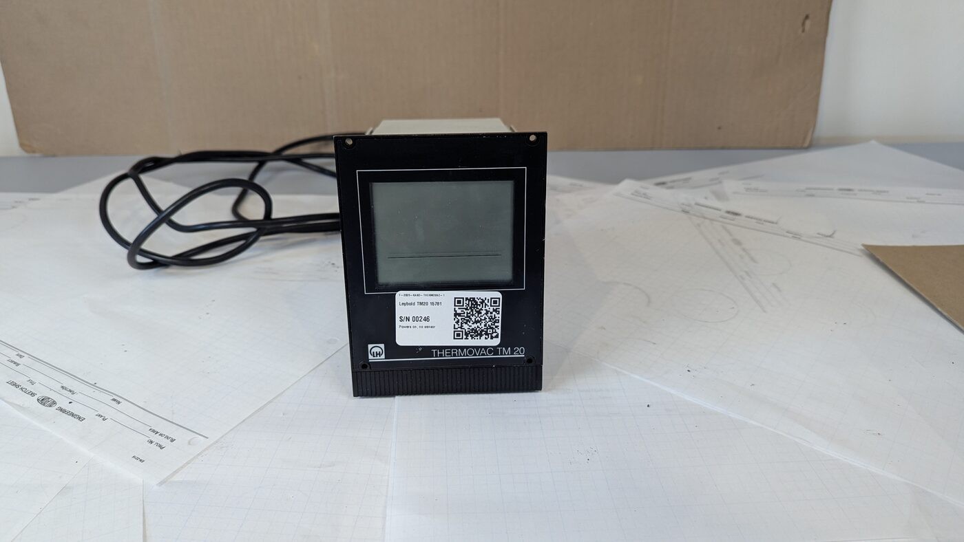 Leybold Thermovac TM20 Vacuum Gauge Controller Dual Input PV/TM - Display Works