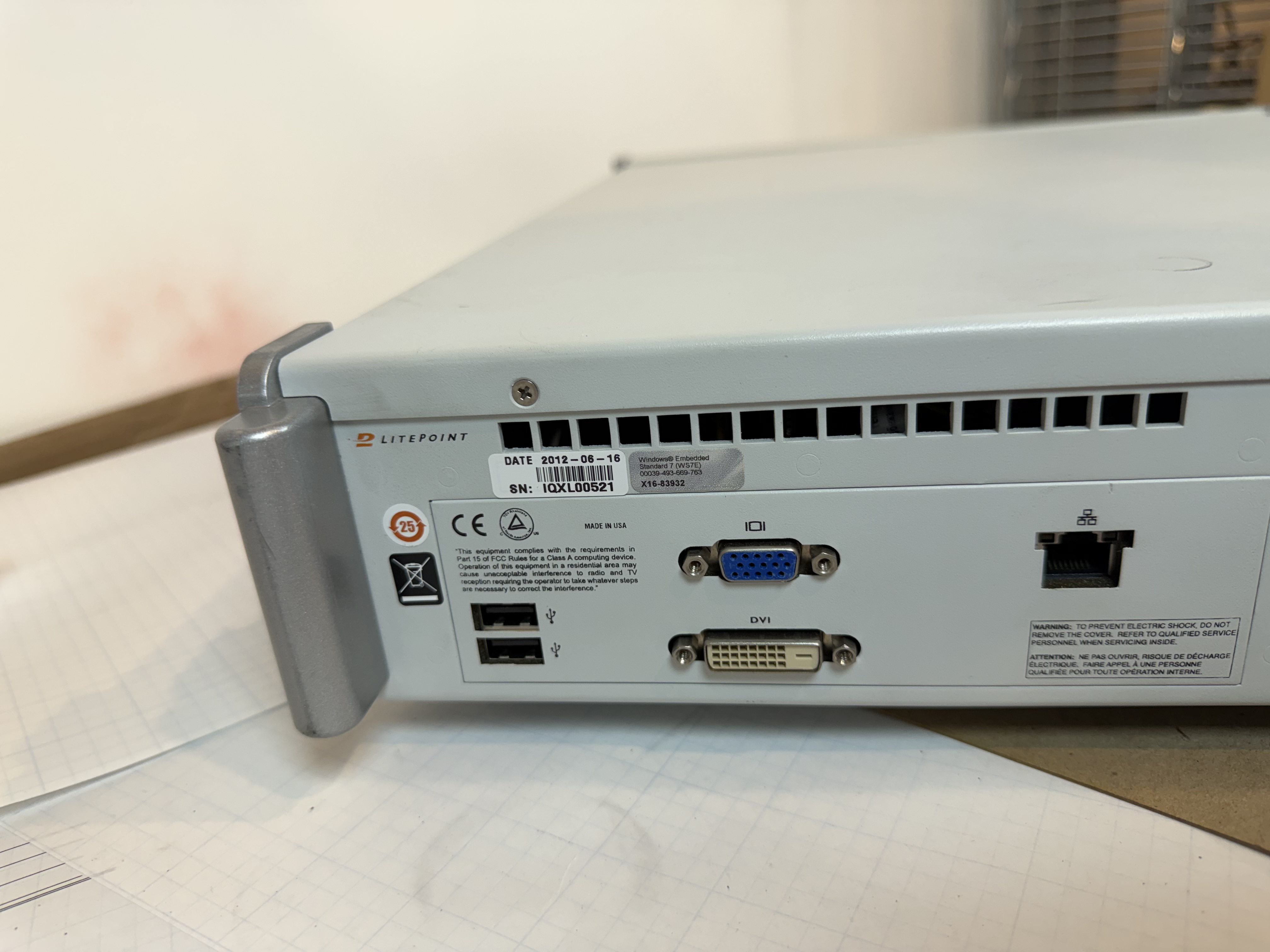 LitePoint IQxel-80 802.11ac WLAN Bluetooth RF Tester, Dual VSA/VSG, Self-Test OK
