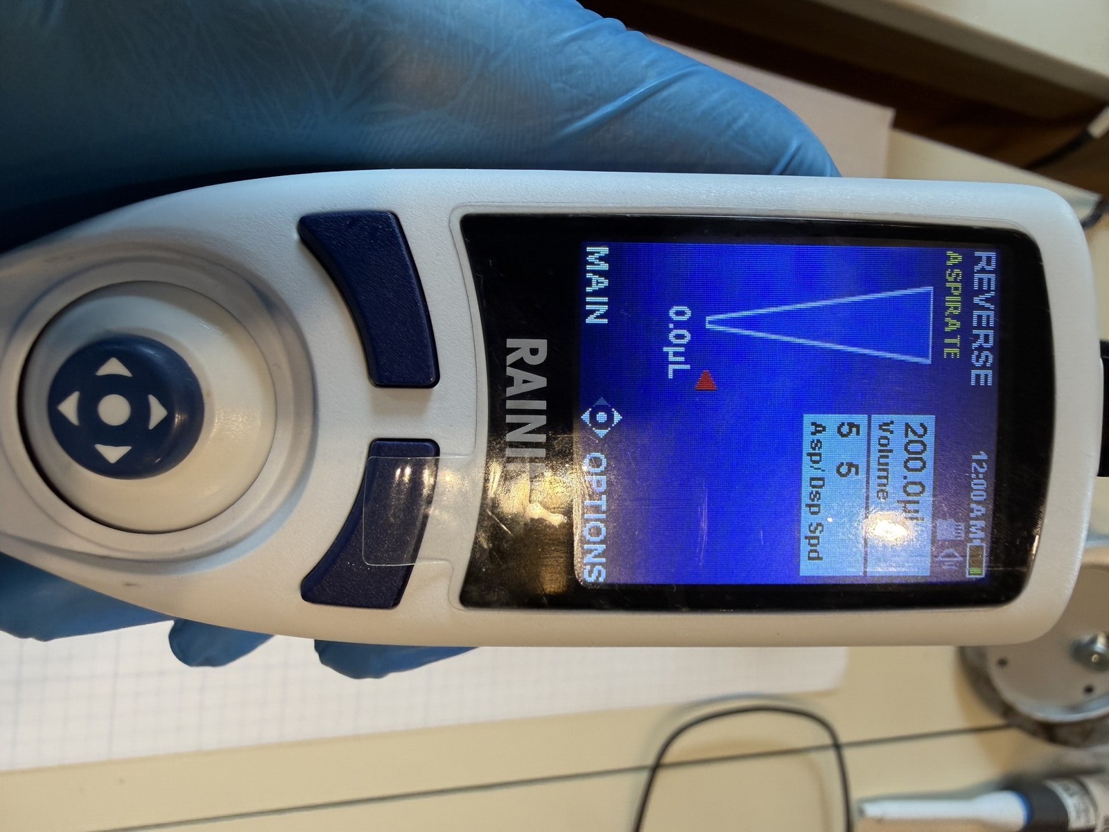 Rainin E4 XLS+ 20-200uL LTS Single Channel Electronic Pipette Runs on Battery