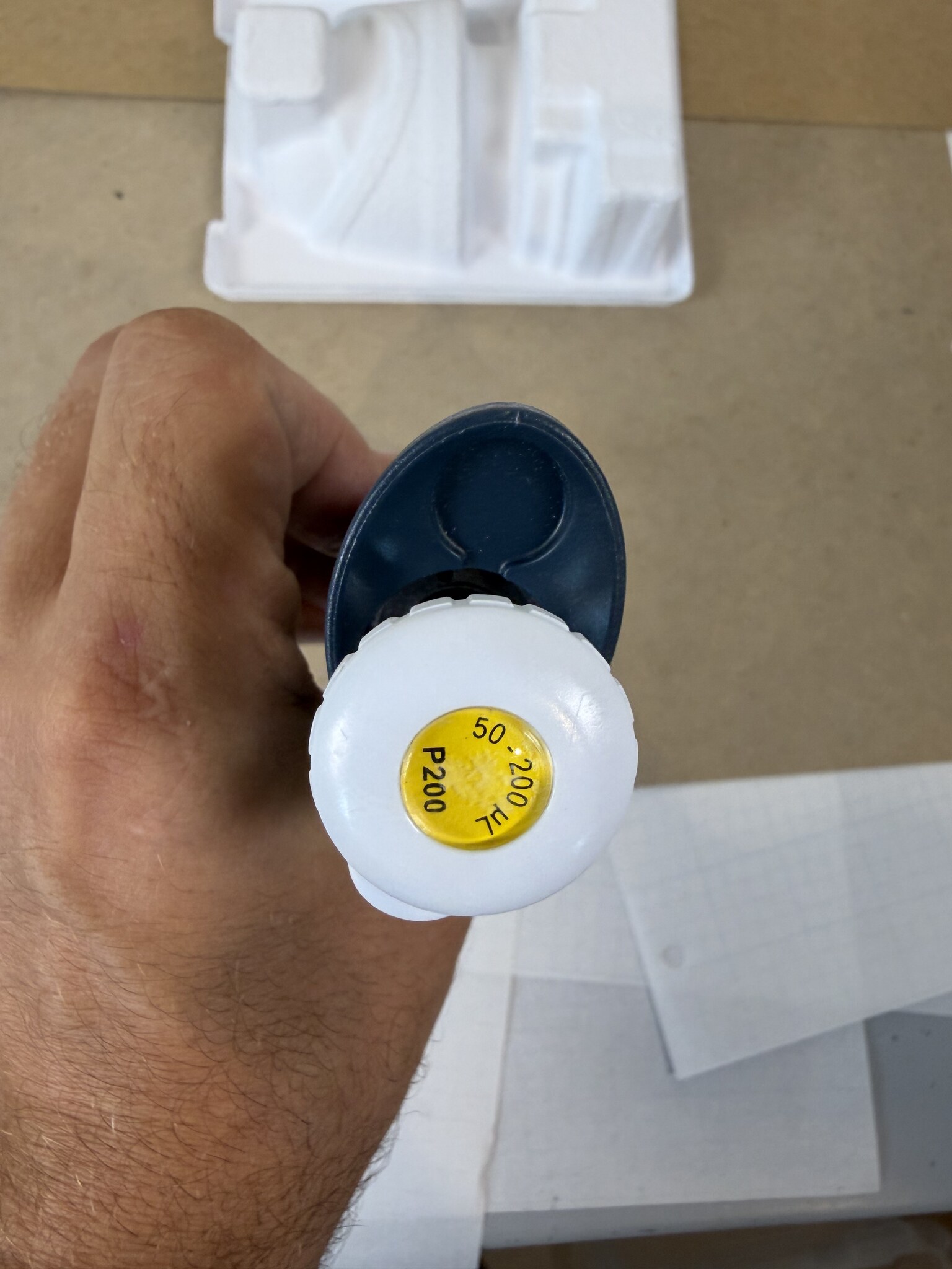 Gilson Pipetman P200 50-200uL Single Channel Manual Pipette Tested