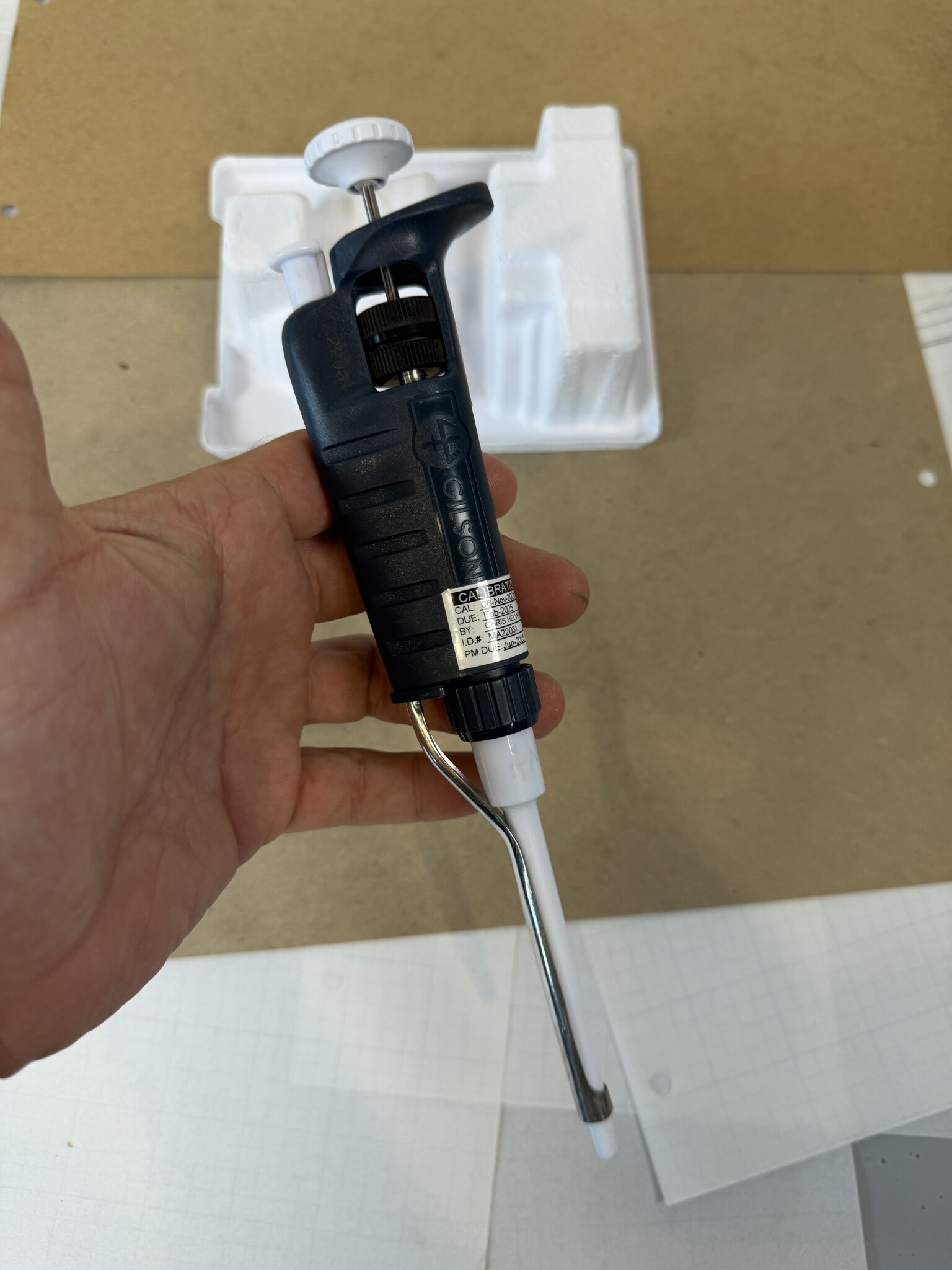 Gilson Pipetman P200 50-200uL Single Channel Manual Pipette Tested