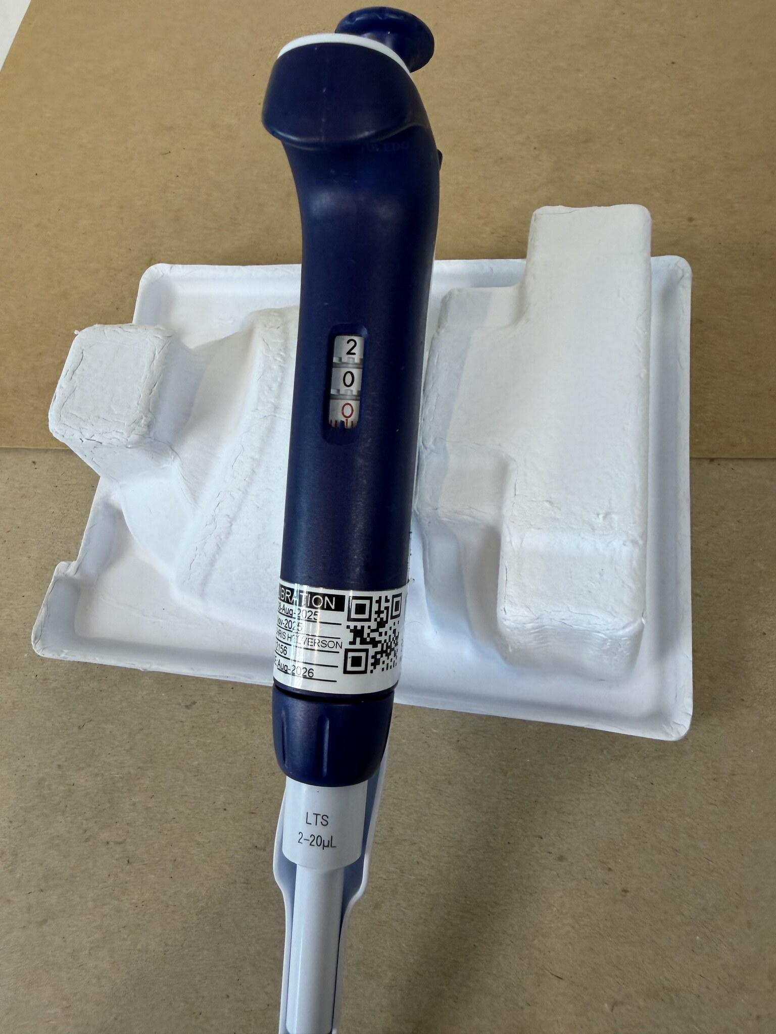 Rainin Pipet-Lite XLS L-20 2-20uL LTS Single Channel Pipette Tested