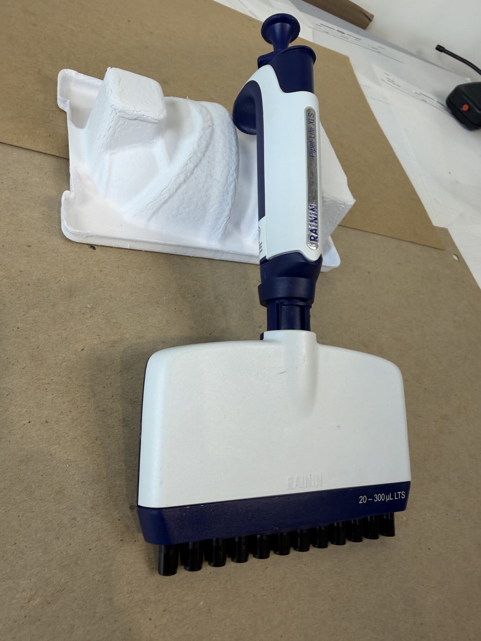 Rainin Pipet-Lite XLS 12-Channel 20-300uL LTS Manual Pipette Tested