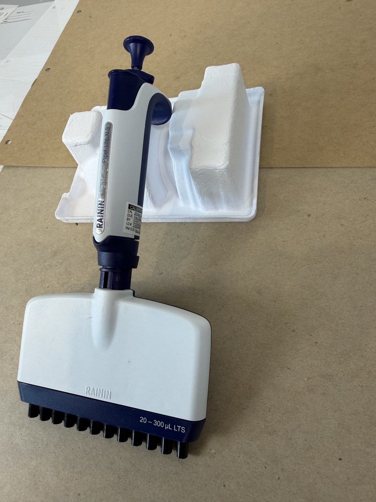 Rainin Pipet-Lite XLS 12-Channel 20-300uL LTS Manual Pipette Tested