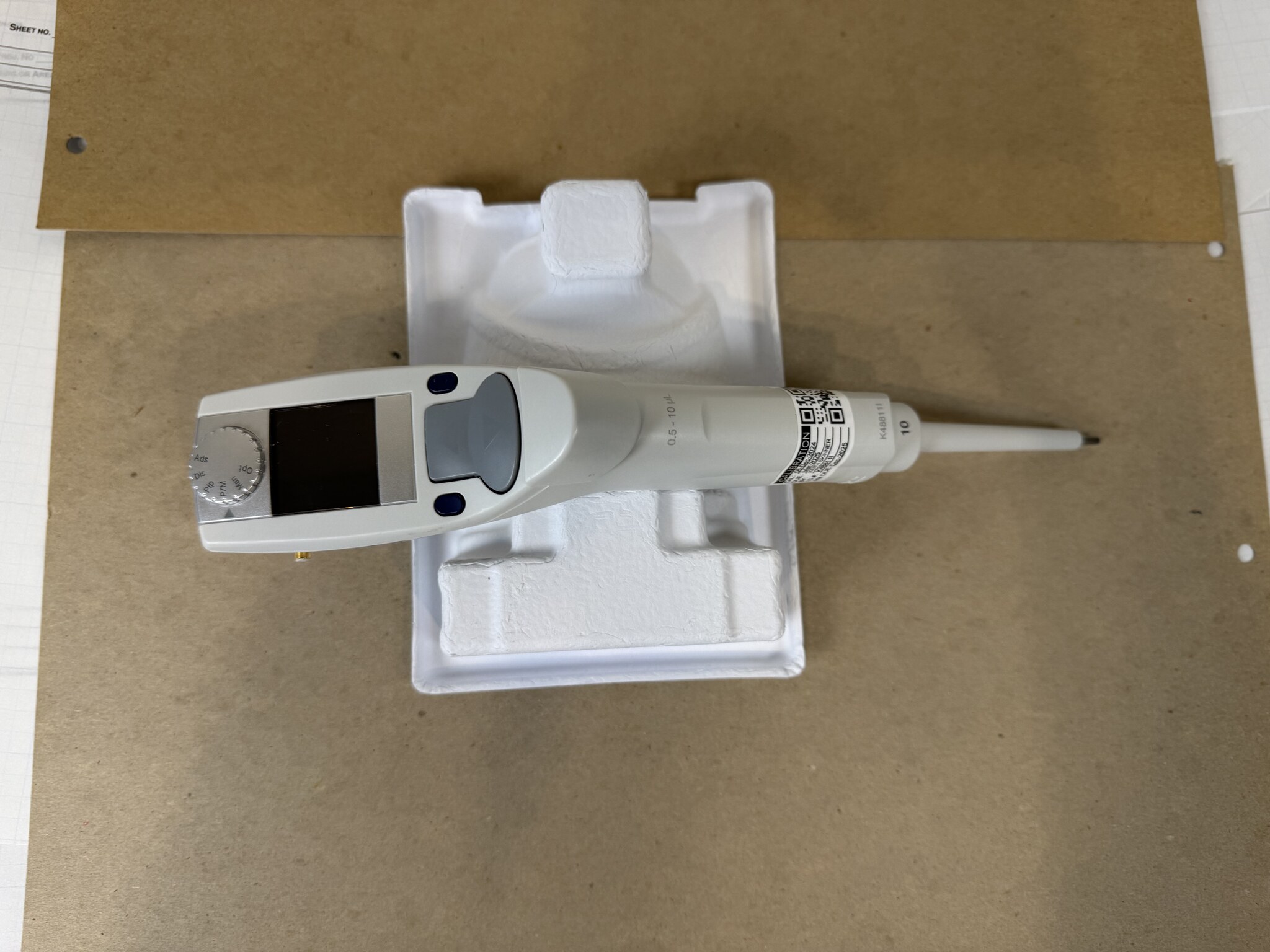 Eppendorf Xplorer 0.5-10uL Electronic Pipette - AS-IS Parts/Repair, Service Mode