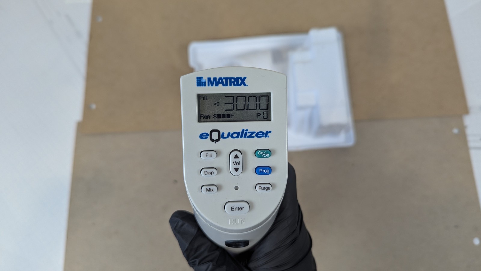 Matrix eQualizer 30uL 12-Channel Adjustable Spacing Pipette Powers On