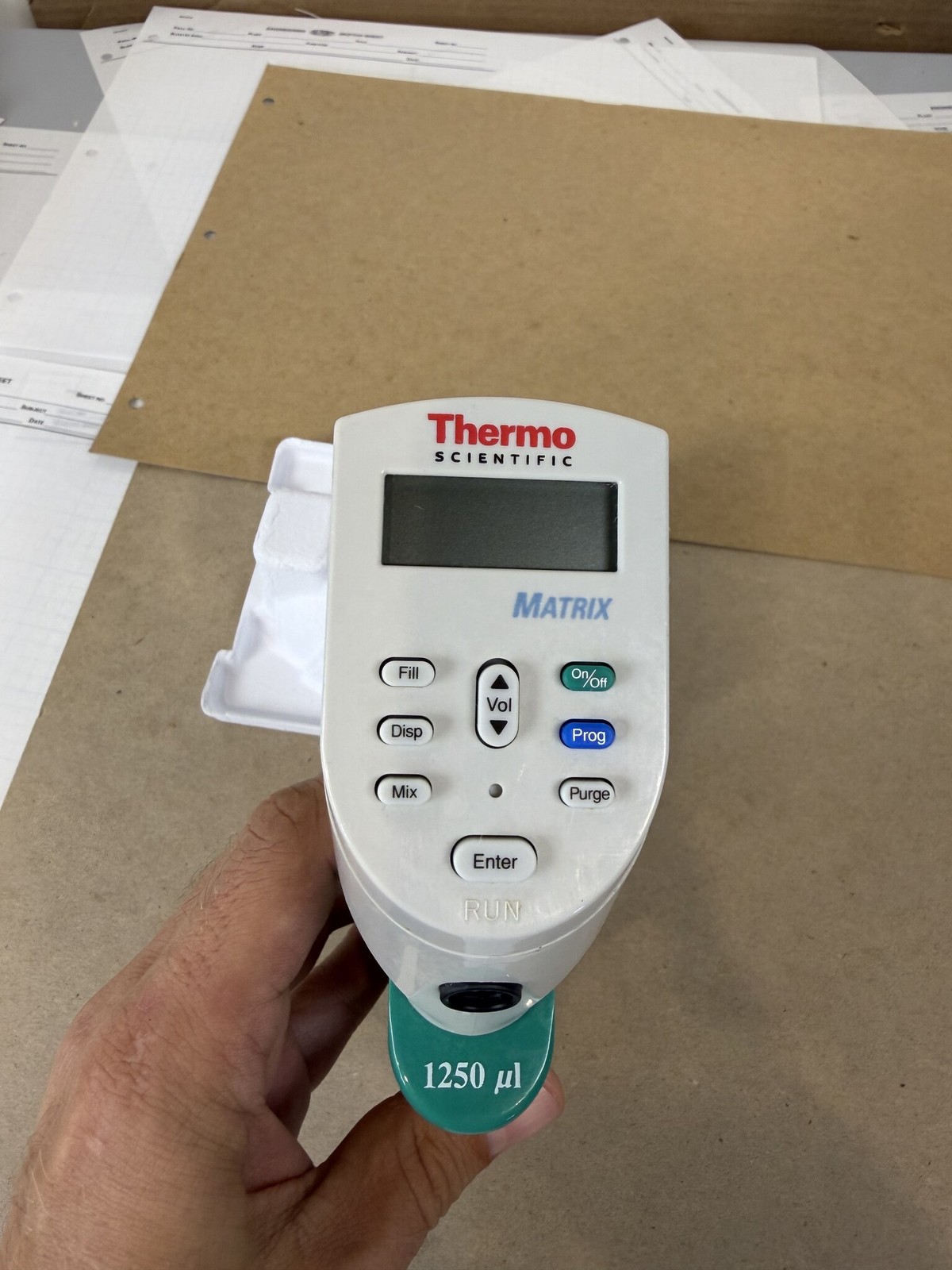 Thermo Scientific Matrix Impact2 1250uL 8-Channel Electronic Pipette Powers On