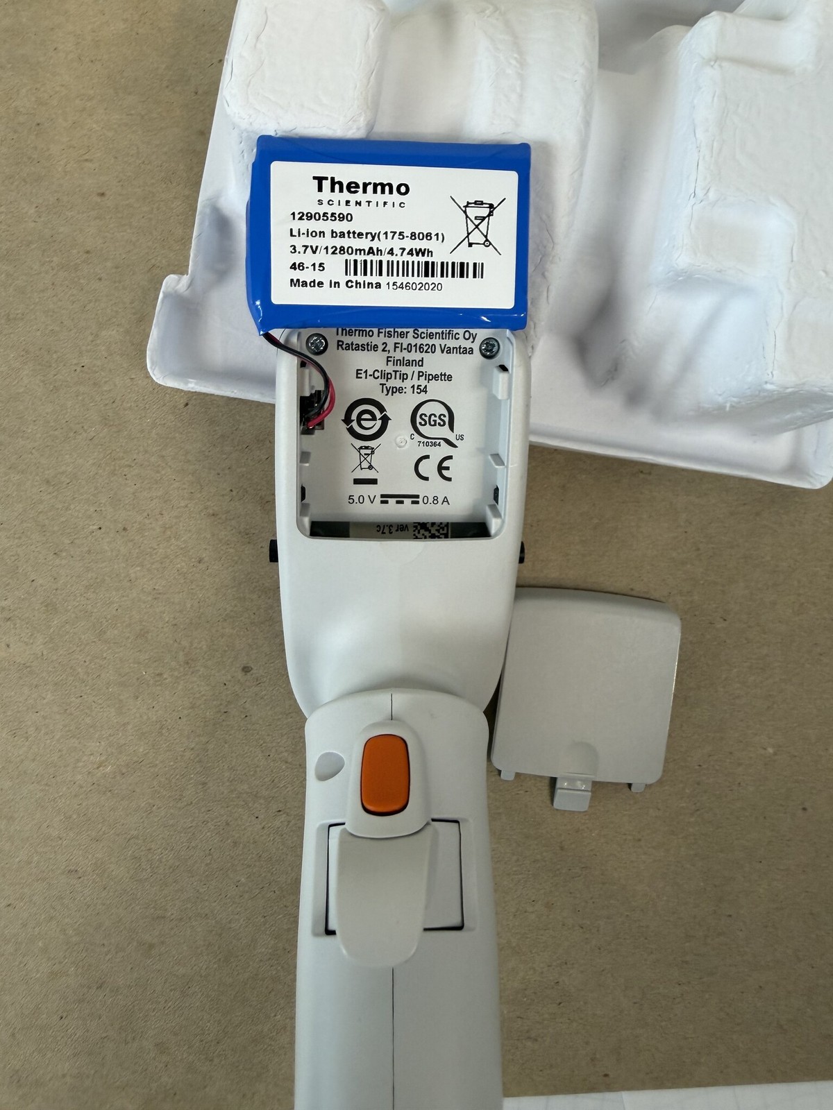 Thermo E1-ClipTip 10-300uL Single Channel Electronic Pipette 4670030 Tested