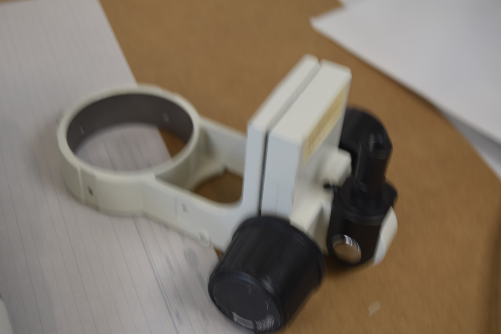 ScienScope Stereo Zoom Microscope Head G-AL 0.5X ELZ-P2 Rail LED Ring - No Stand