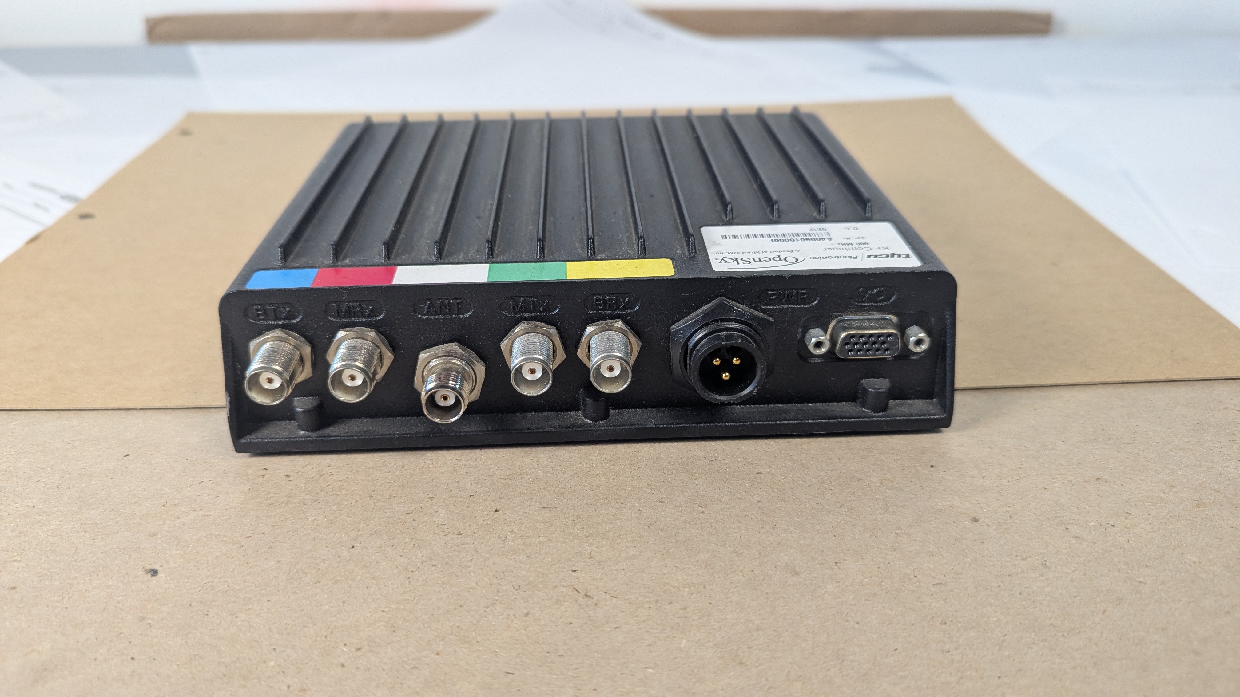 Tyco Harris Macom OpenSky 800MHz RF Combiner M803 Vehicular Repeater - Untested
