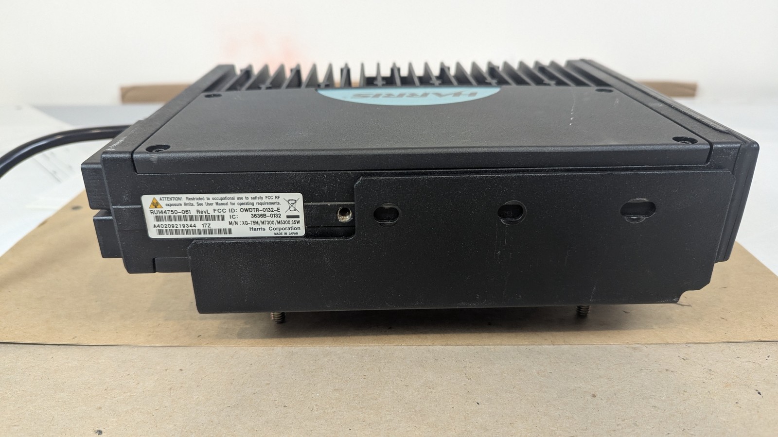 Harris XG-75M M7300 M5300 800MHz Mobile Radio Kit + Control Head Mic Speaker
