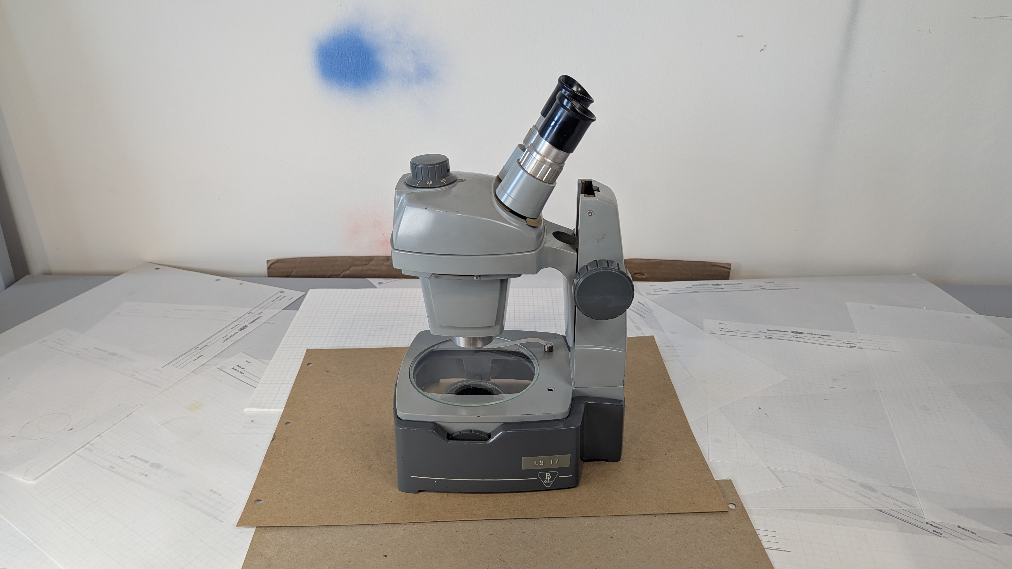 Bausch & Lomb StereoZoom 4 Microscope 0.7x-3x Mirror Stand & Case - Read Flaws