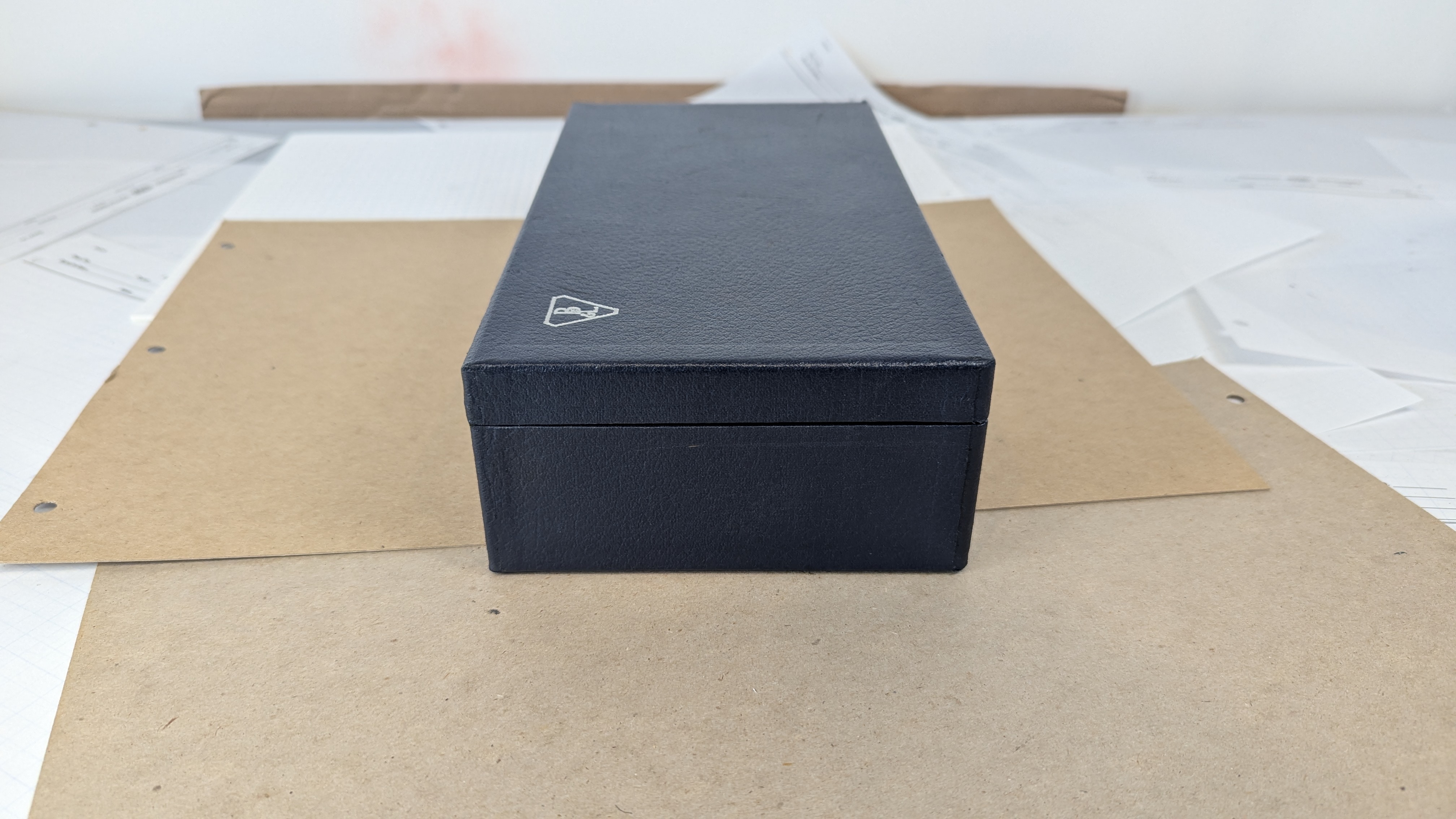 Vintage Bausch & Lomb Microscope Objective Case Fitted Blue Velvet Box EMPTY