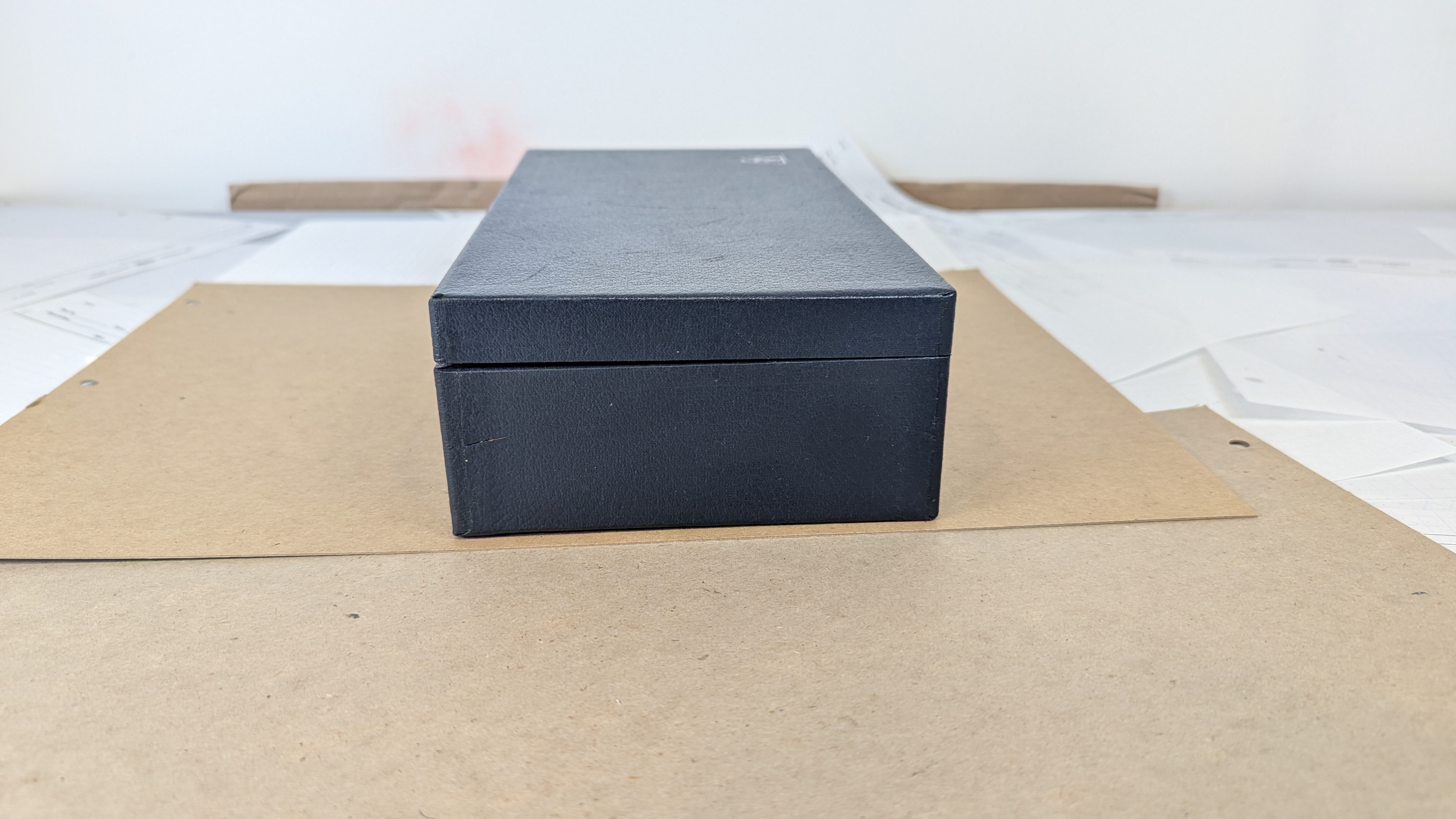 Vintage Bausch & Lomb Microscope Objective Case Fitted Blue Velvet Box EMPTY