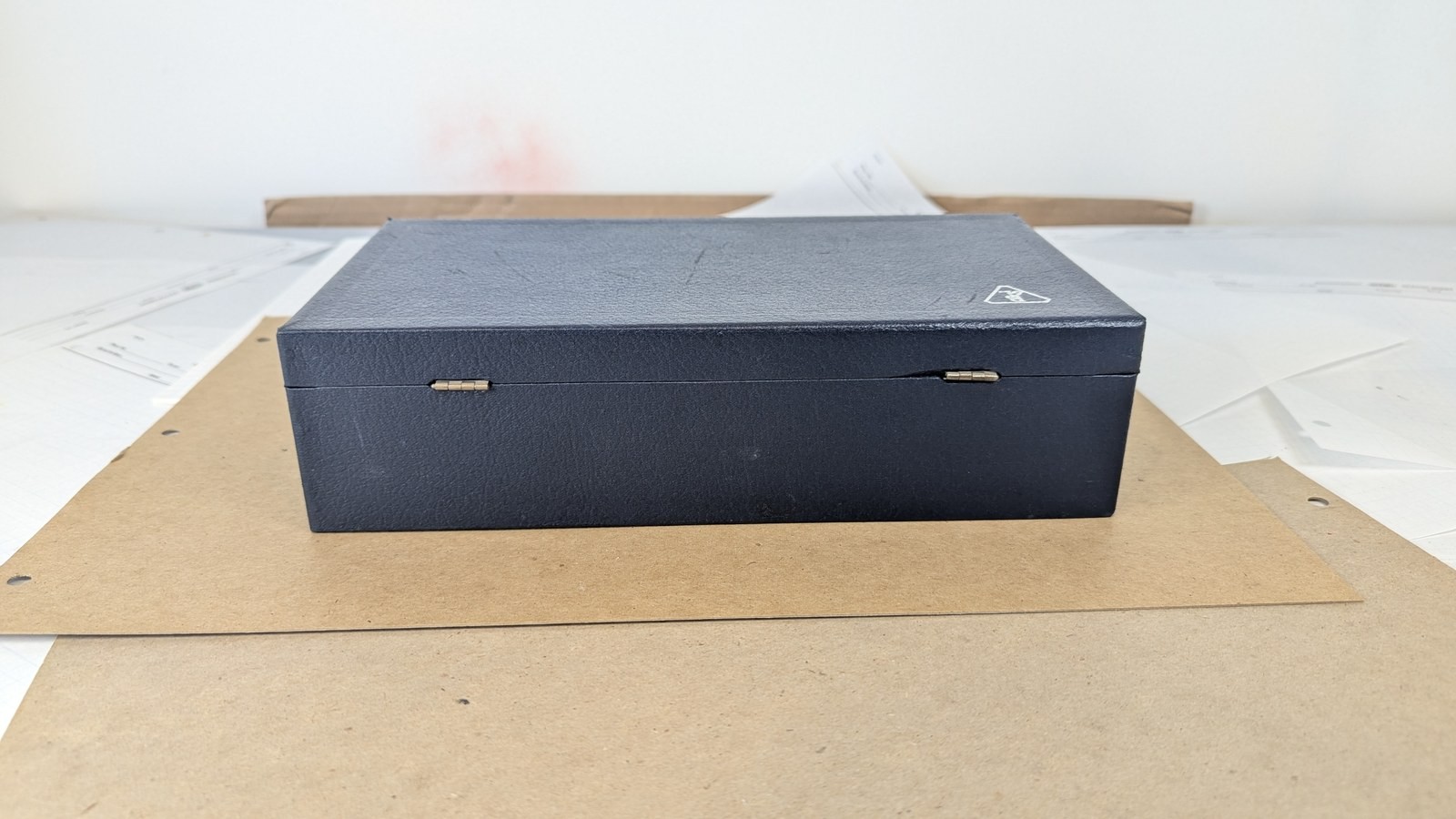 Vintage Bausch & Lomb Microscope Objective Case Fitted Blue Velvet Box EMPTY
