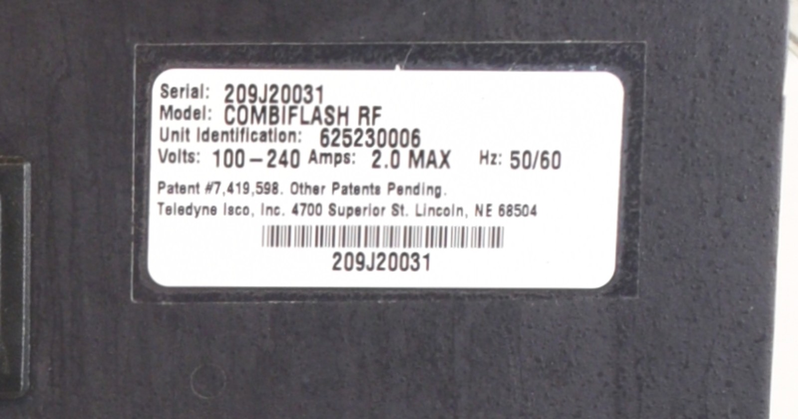 Teledyne Isco CombiFlash Rf Flash Chromatography System - Tested, No Racks