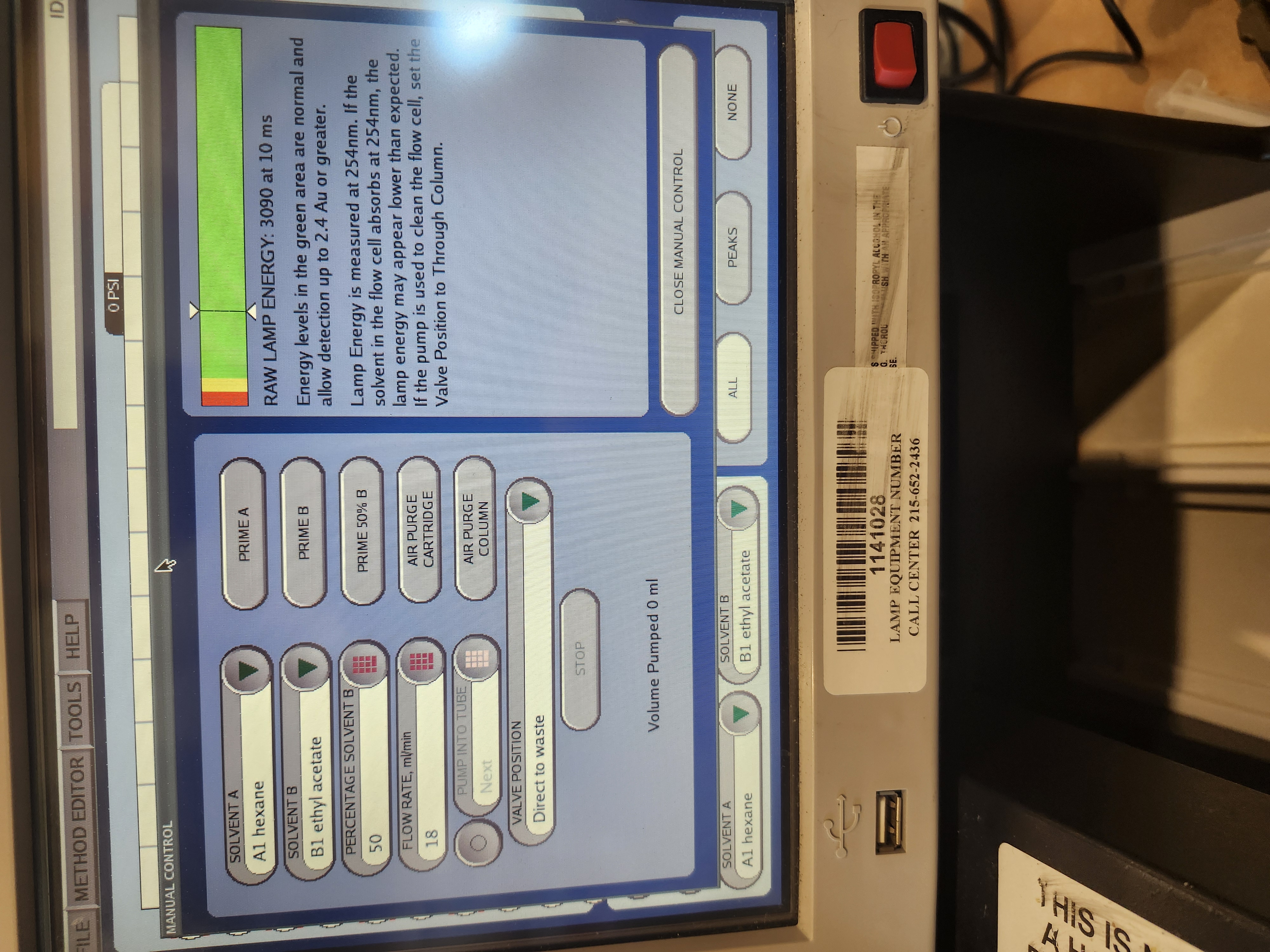 Teledyne Isco CombiFlash Rf Flash Chromatography System - Tested, No Racks