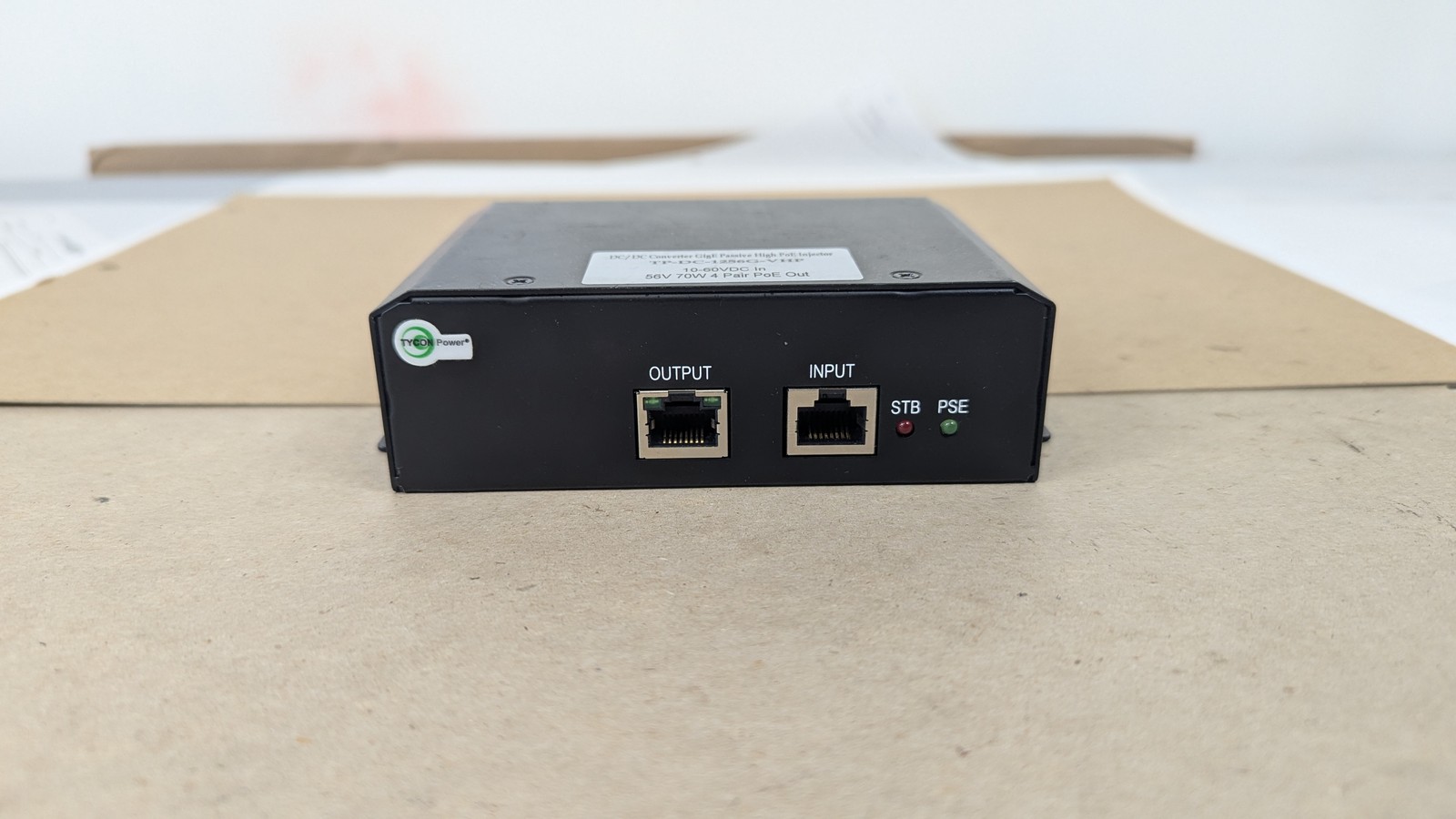 Tycon TP-DC-1256G-VHP PASSIVE 56V 70W PoE Injector DC-DC Converter Tested