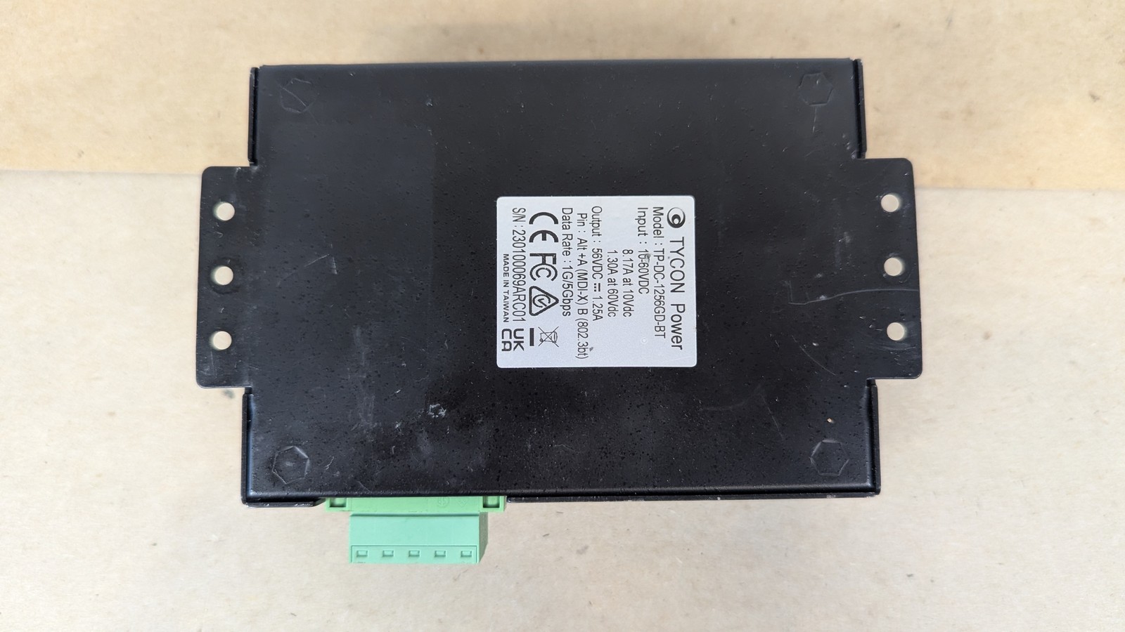 Tycon TP-DC-1256GD-BT 802.3bt PoE Injector DC-DC Converter 56V 70W Bench Tested
