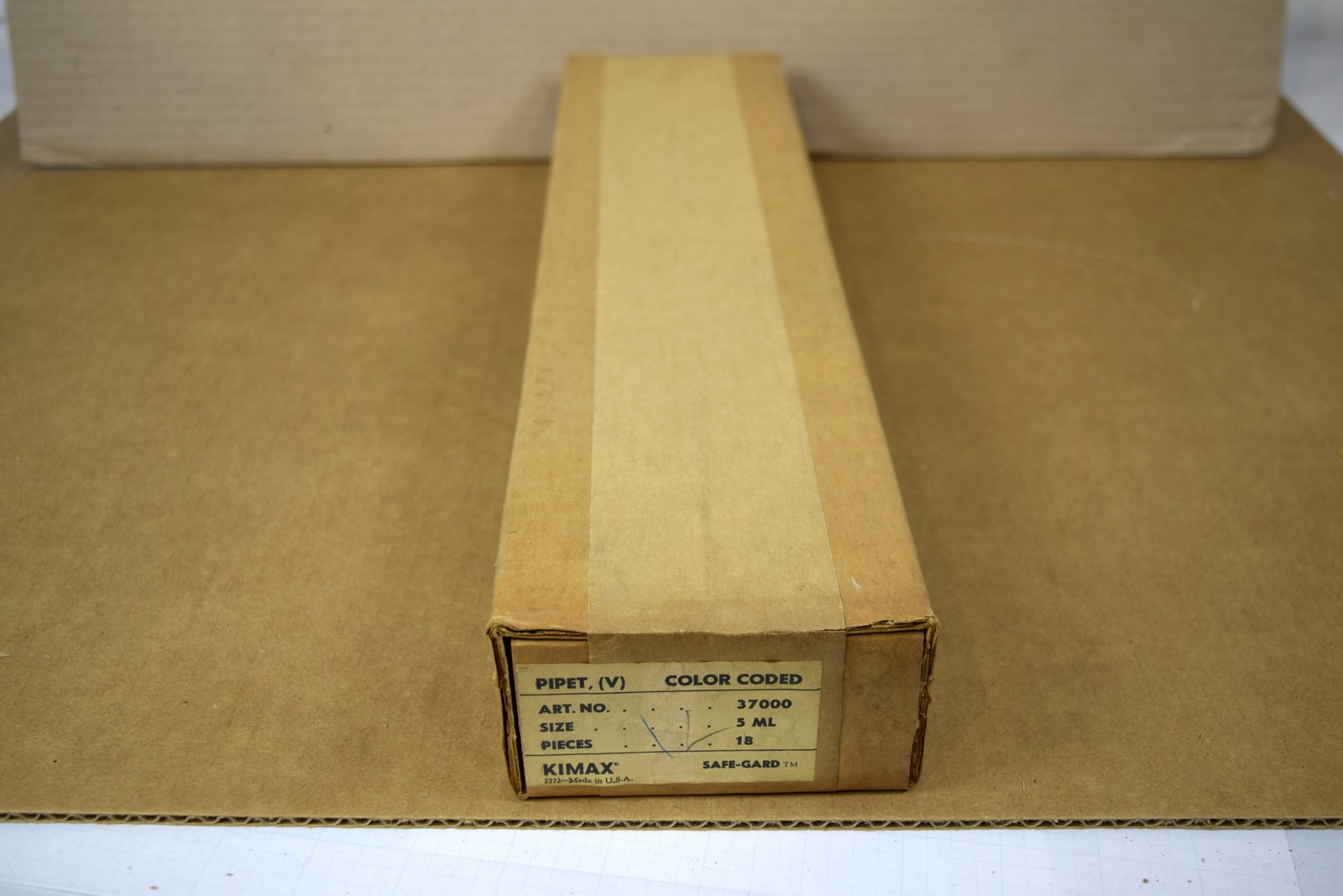 Vintage Kimax 37000 Volumetric Pipet 5mL Color Coded SEALED Box of 18 NOS