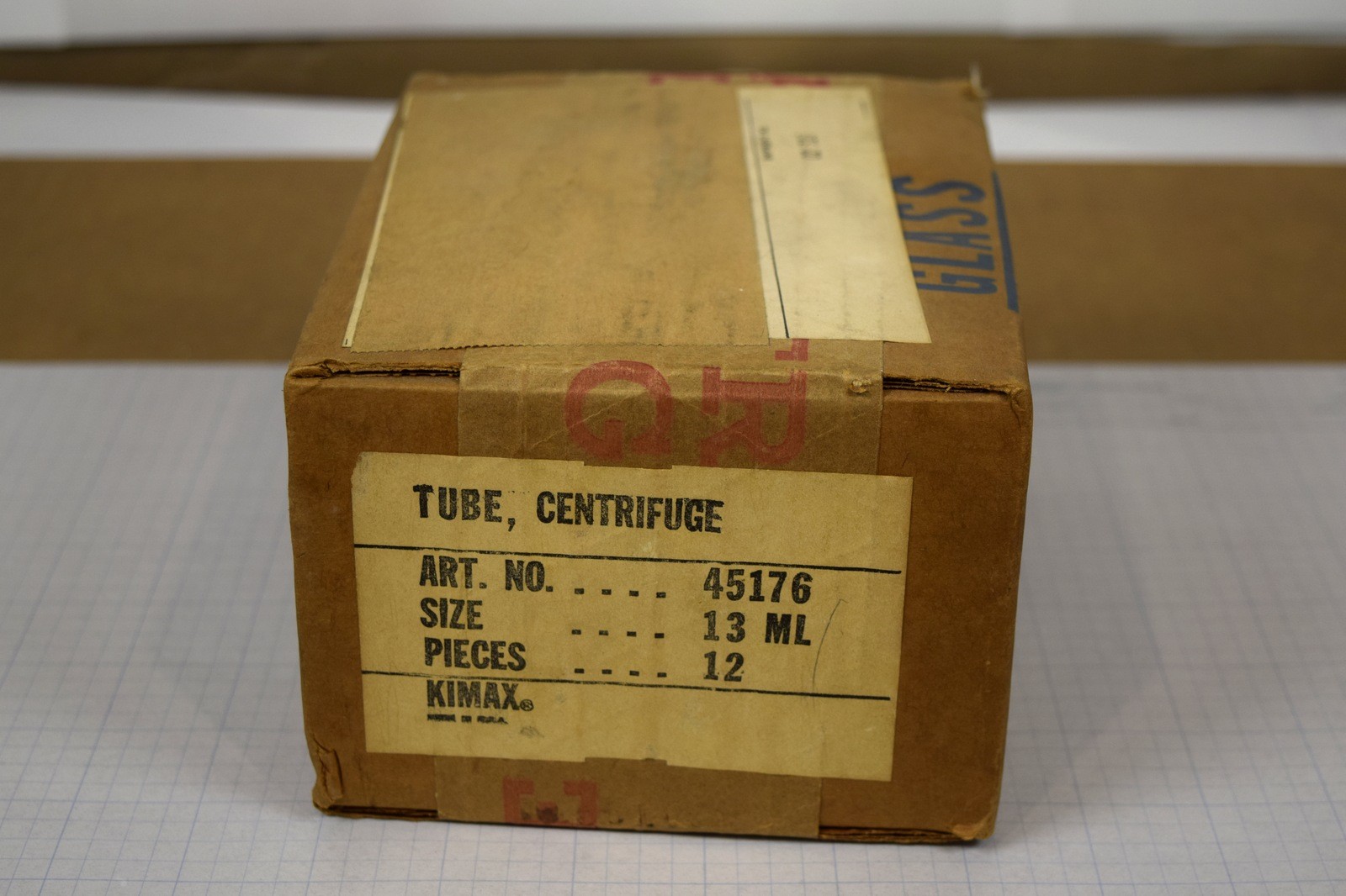Vintage Kimble Kimax 45176 Centrifuge Tube 13mL SEALED Factory Box of 12 NOS