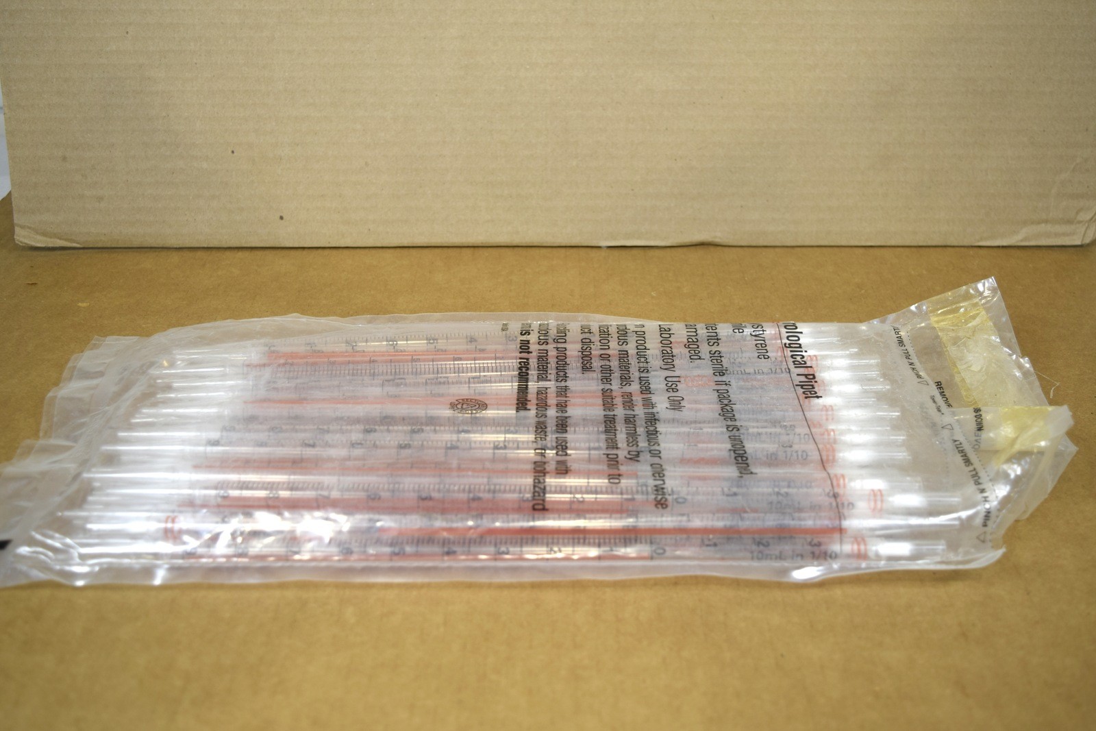Costar 10mL in 1/10 Serological Pipet Lot of 35 Polystyrene Open Bag NON-STERILE